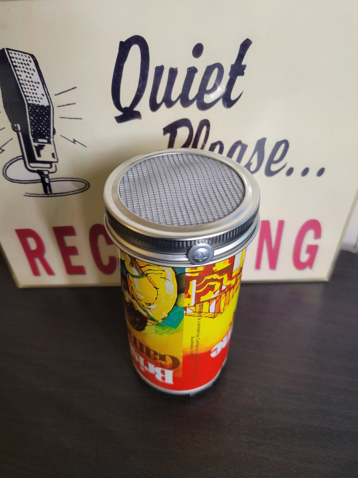 Lo Fi Beer Can Microphone - 1982 Brisbane Games Ping Pong