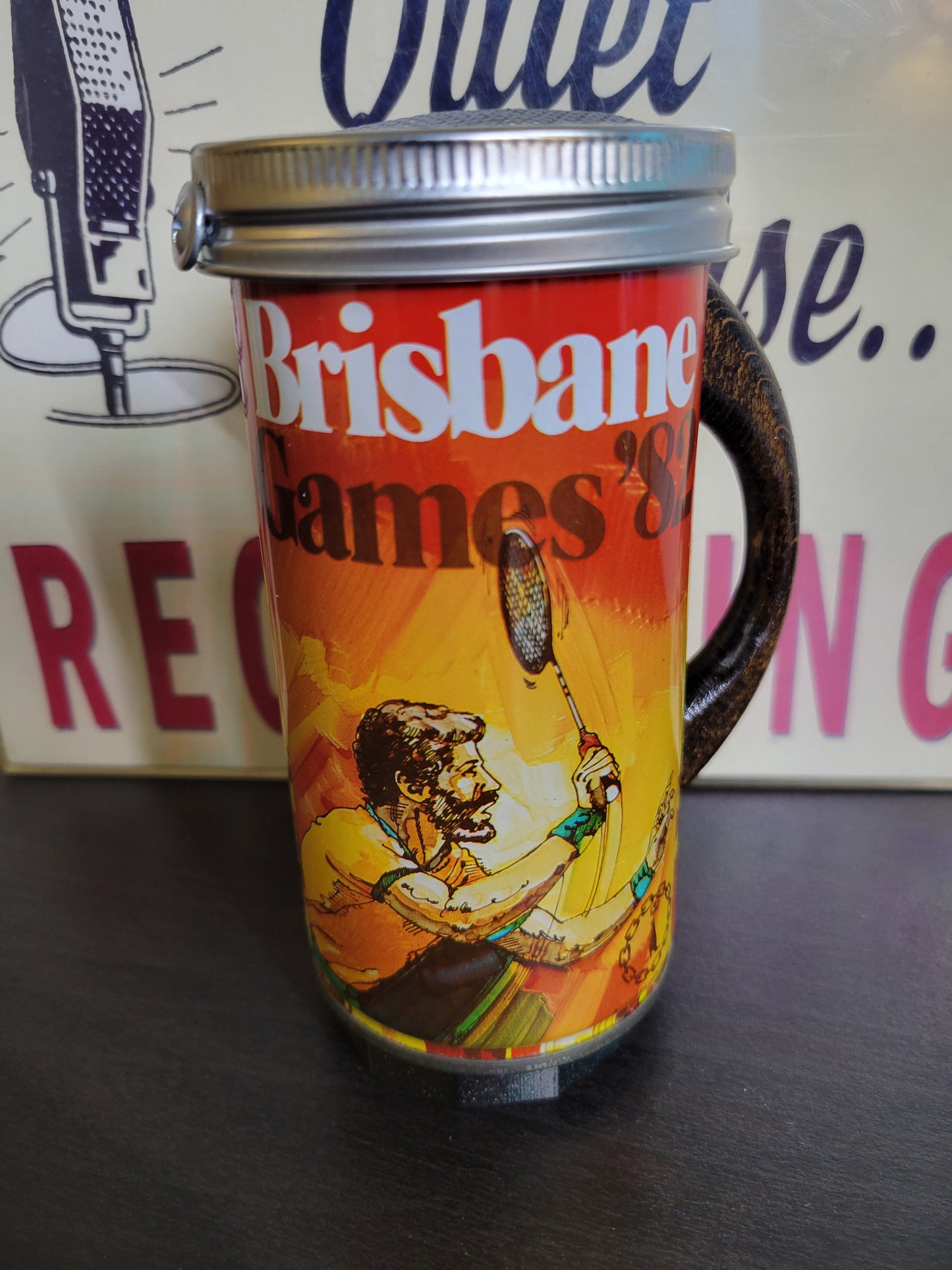 Lo Fi Beer Can Microphone - 1982 Brisbane Games Badminton