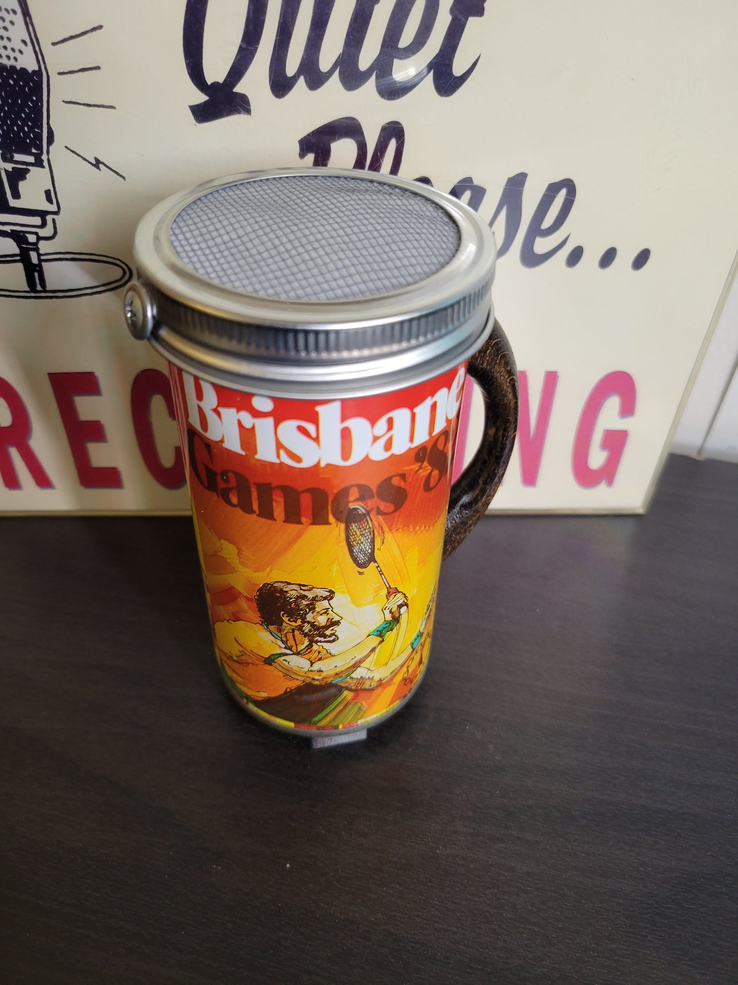 Lo Fi Beer Can Microphone - 1982 Brisbane Games Badminton