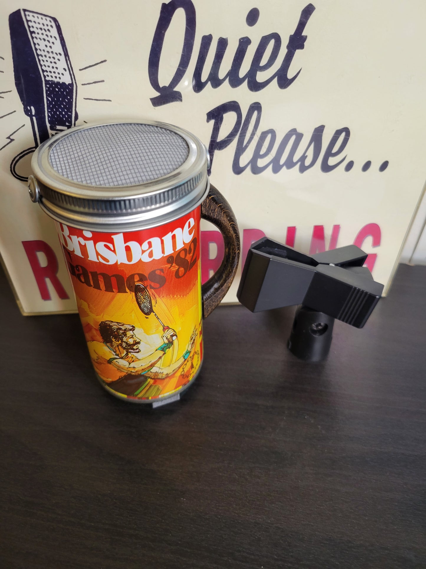 Lo Fi Beer Can Microphone - 1982 Brisbane Games Badminton