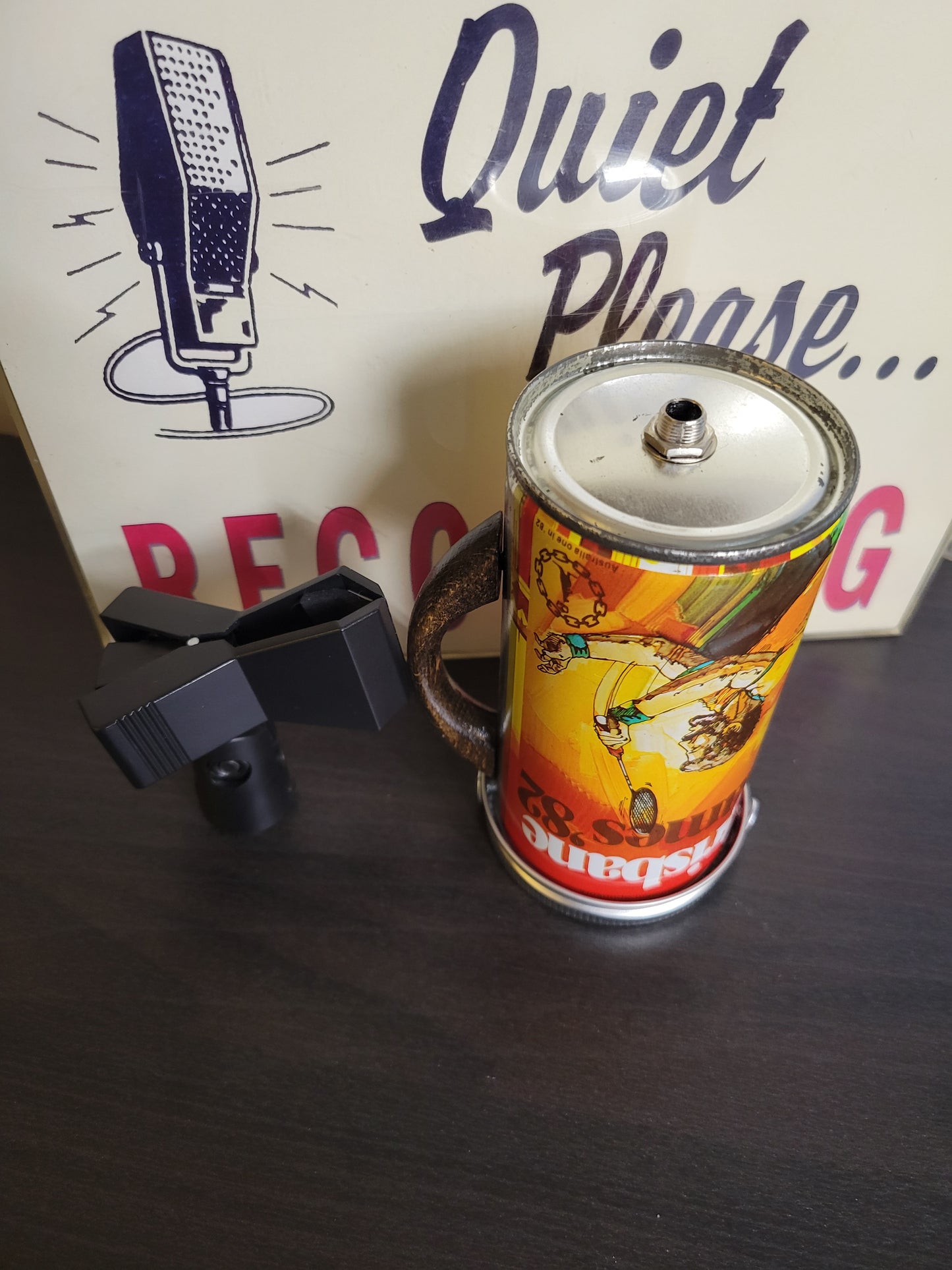 Lo Fi Beer Can Microphone - 1982 Brisbane Games Badminton