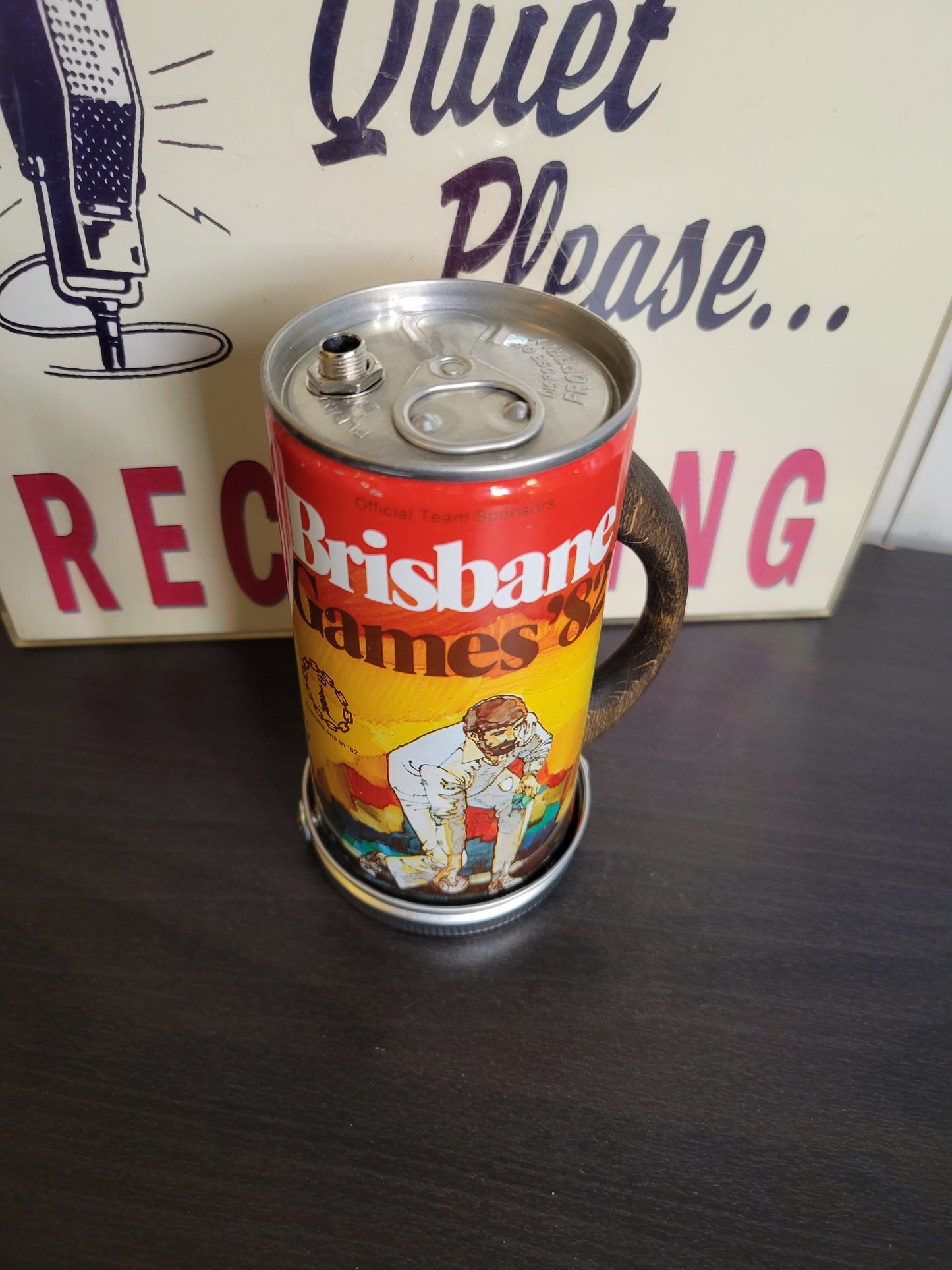 Lo Fi Beer Can Microphone - 1982 Brisbane Games Bocce Ball