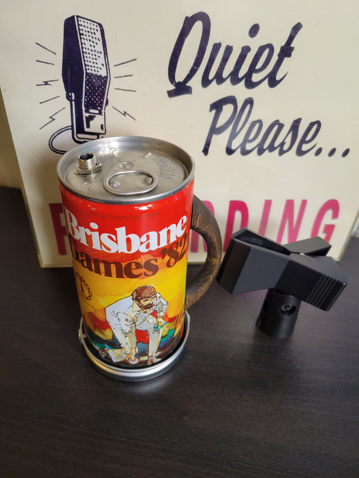 Lo Fi Beer Can Microphone - 1982 Brisbane Games Bocce Ball