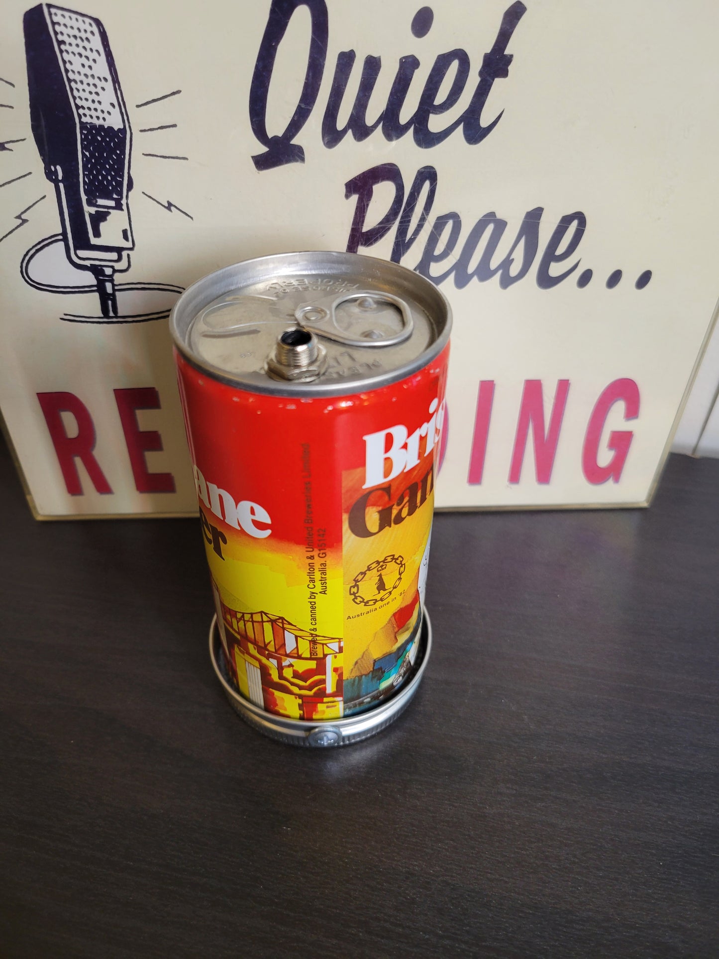 Lo Fi Beer Can Microphone - 1982 Brisbane Games Bocce Ball