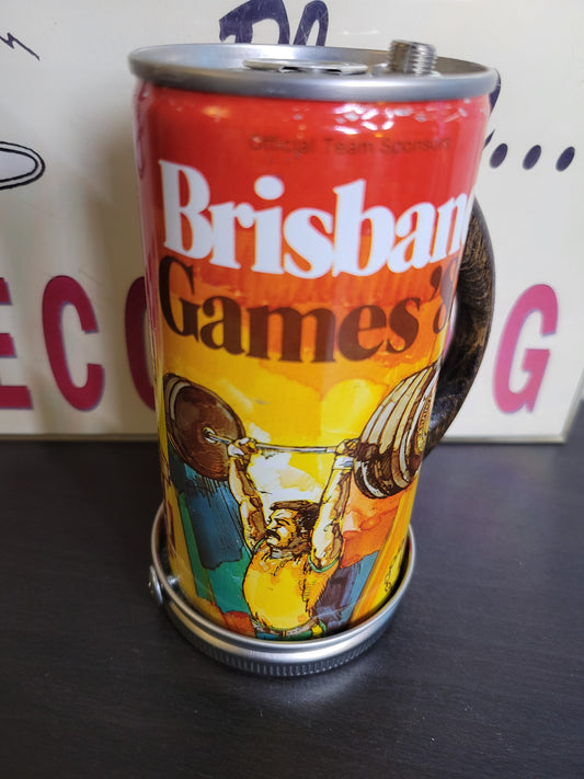 Lo Fi Beer Can Microphone - 1982 Brisbane Games Weightlifting