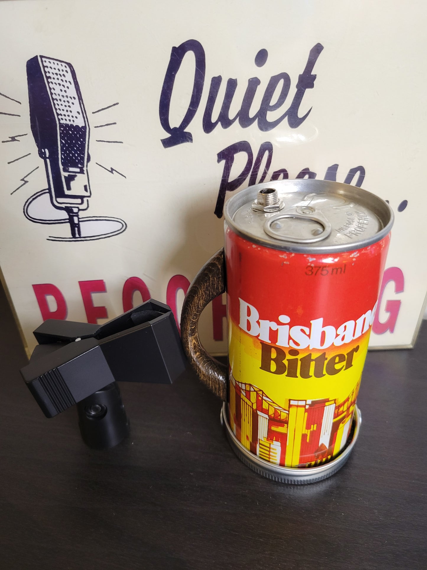 Lo Fi Beer Can Microphone - 1982 Brisbane Games Weightlifting