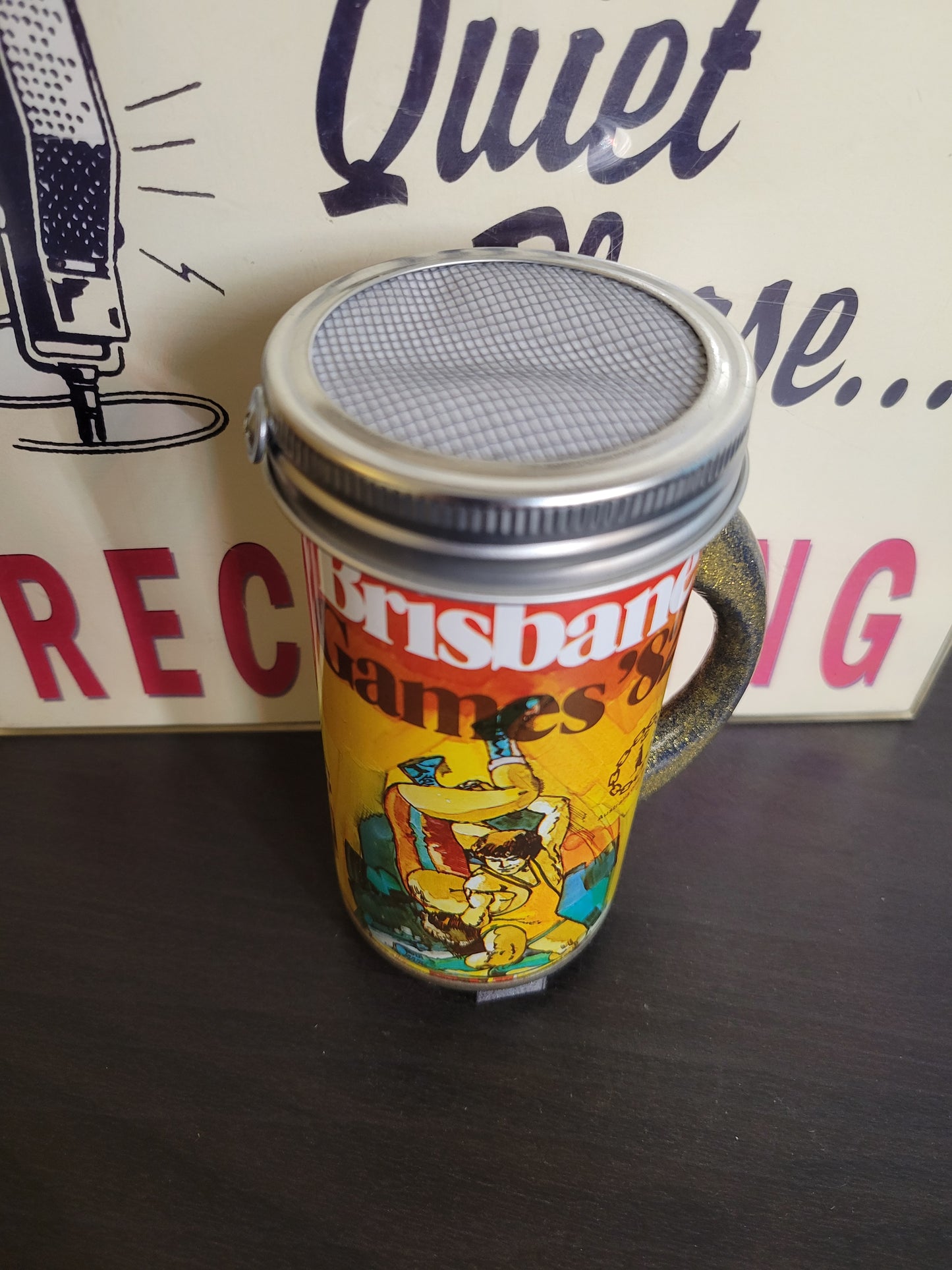 Lo Fi Beer Can Microphone - 1982 Brisbane Games Wrestling