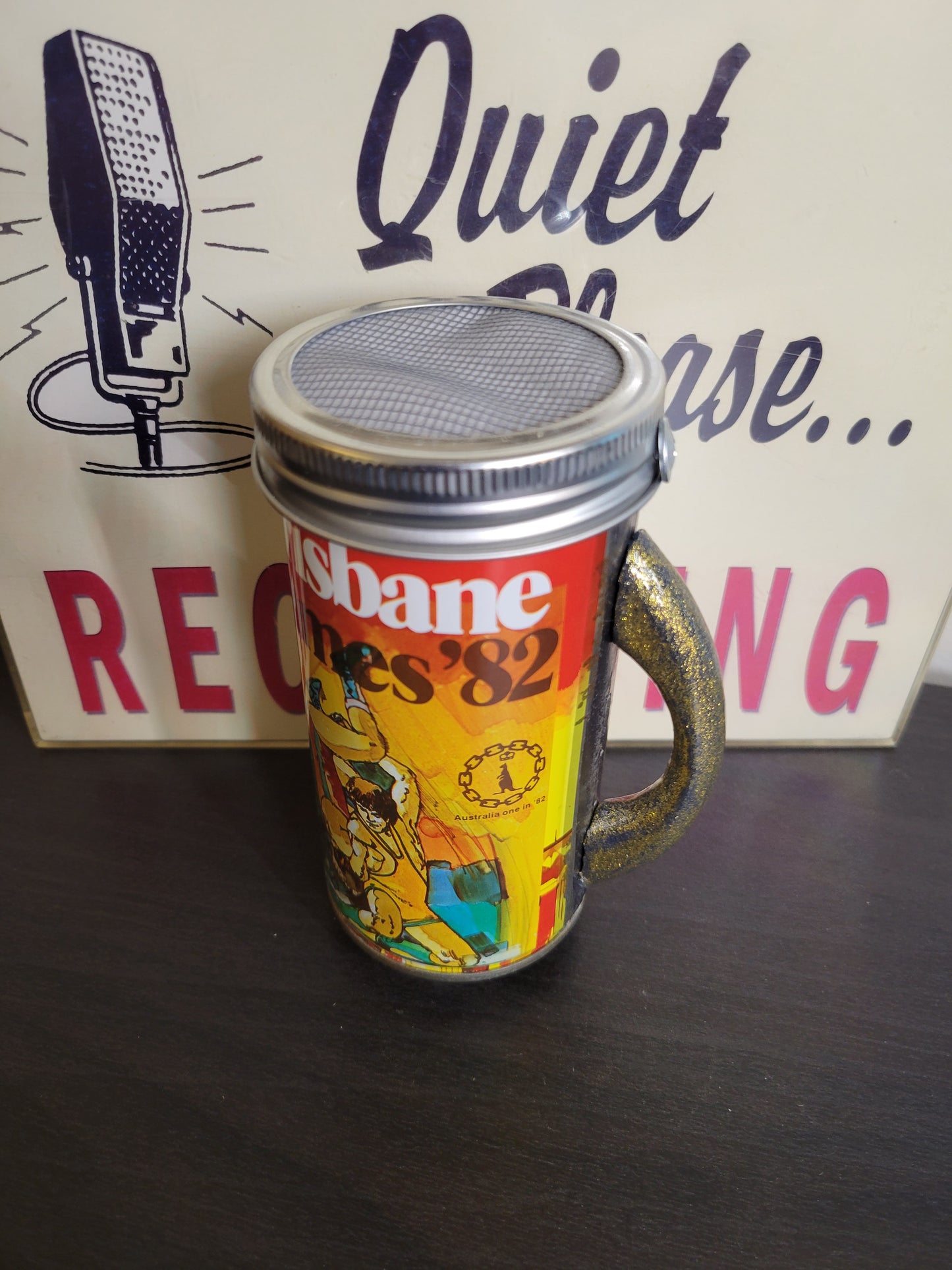 Lo Fi Beer Can Microphone - 1982 Brisbane Games Wrestling