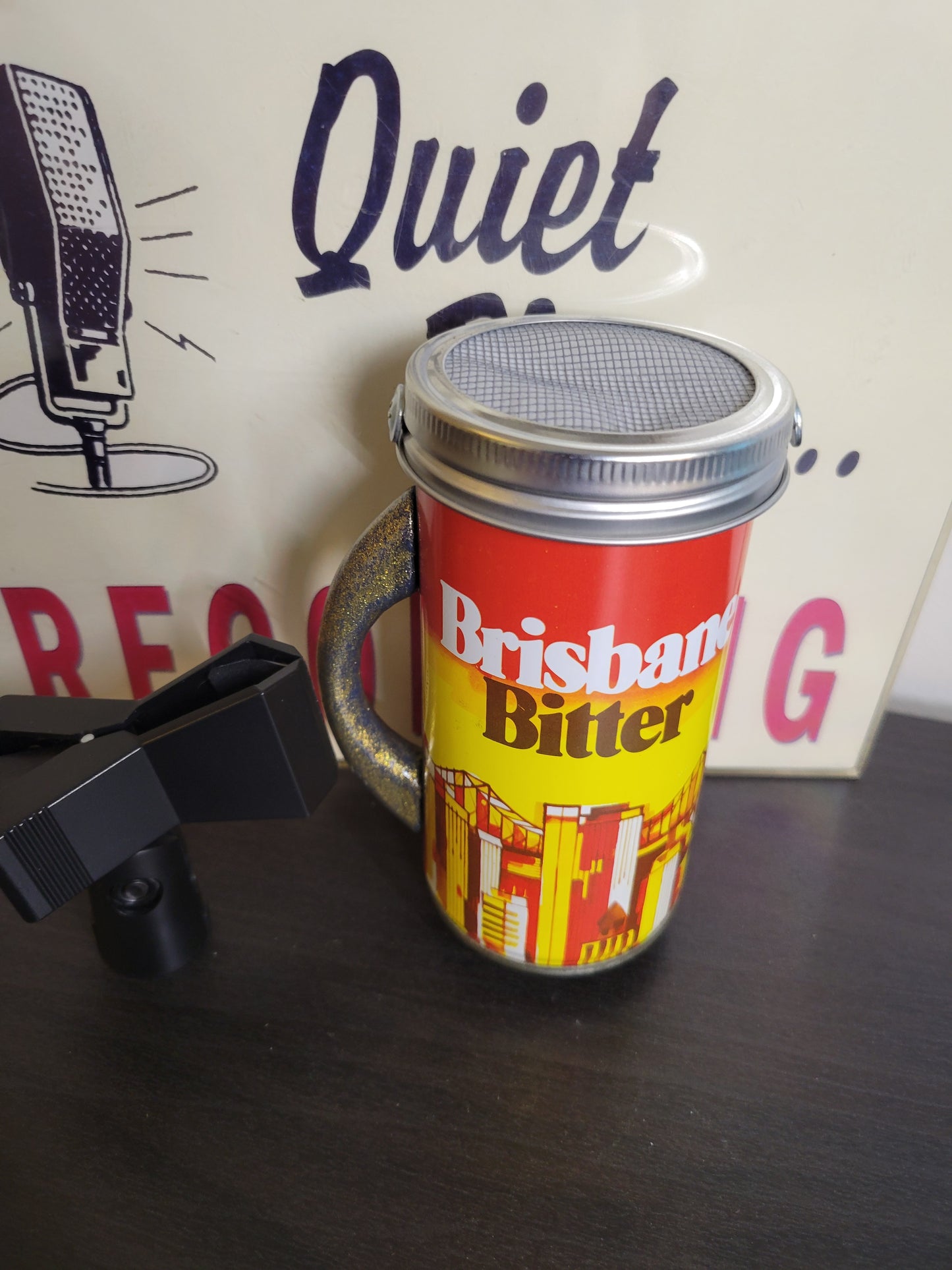 Lo Fi Beer Can Microphone - 1982 Brisbane Games Wrestling