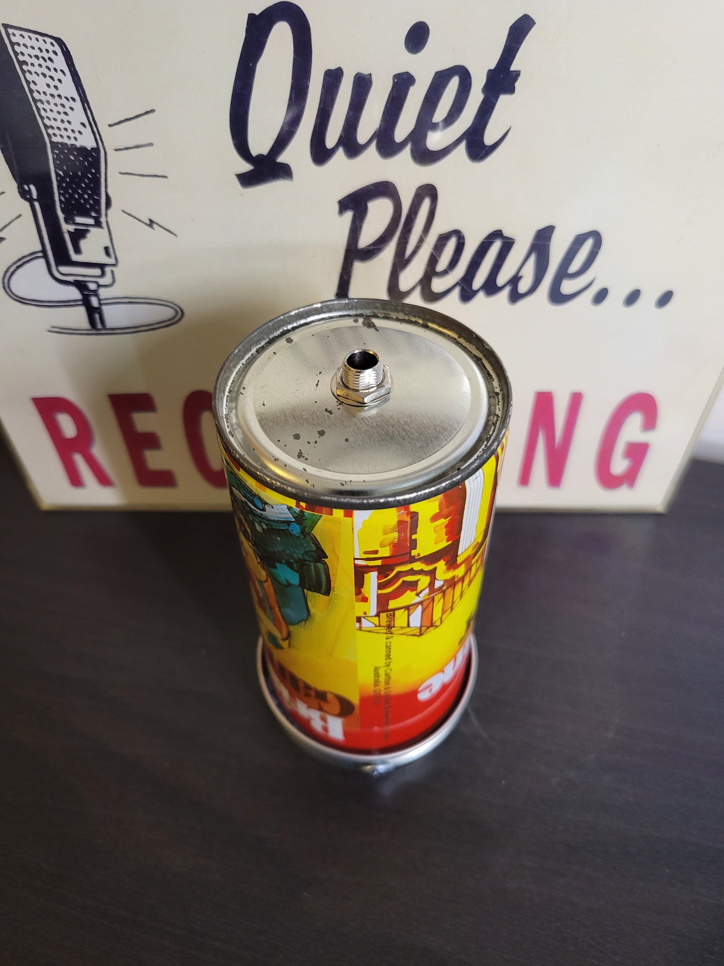 Lo Fi Beer Can Microphone - 1982 Brisbane Games Wrestling