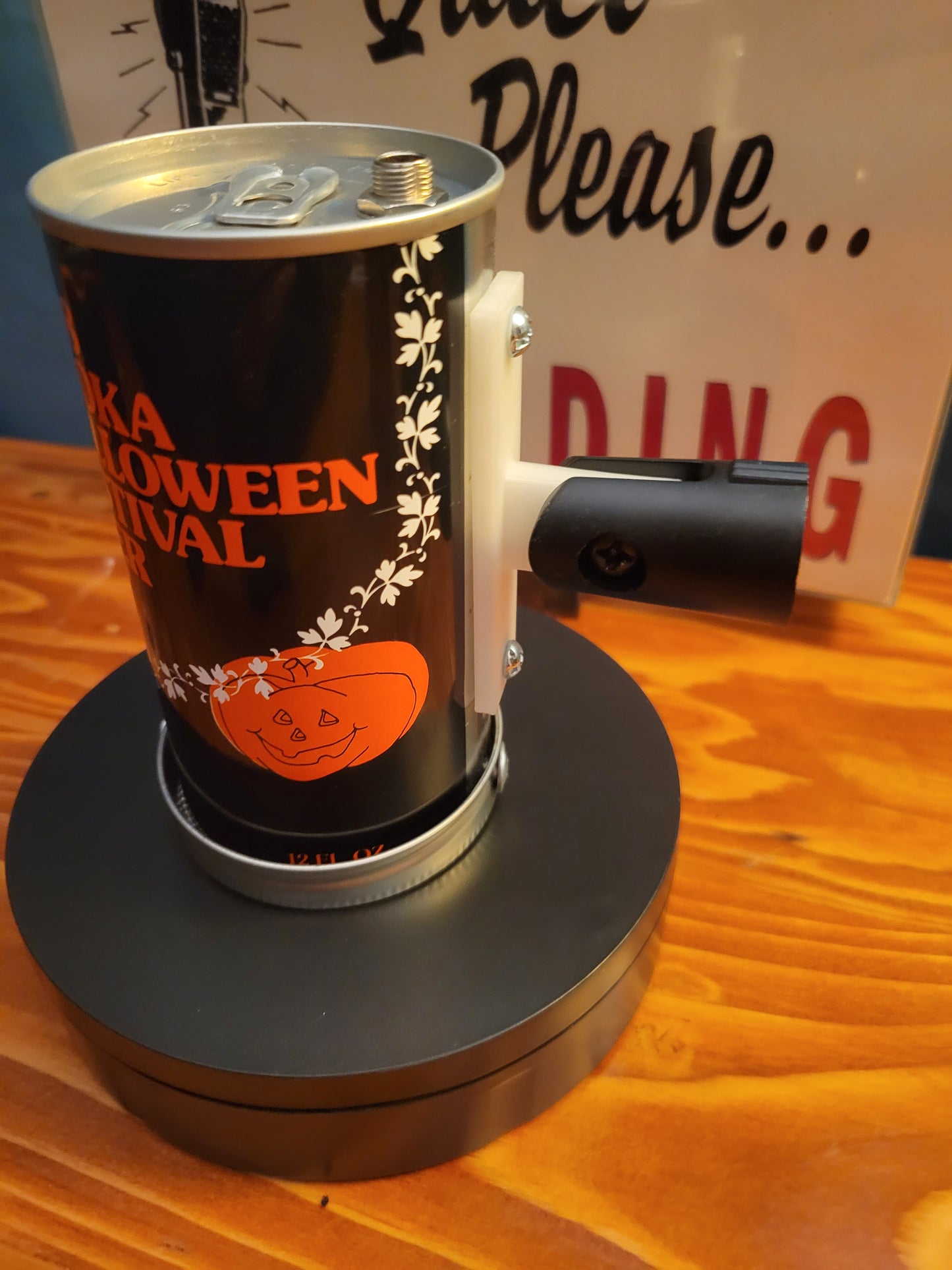 Lo Fi Beer Can Microphone - 1978 Minnesota Halloween Festival, Pumpkin