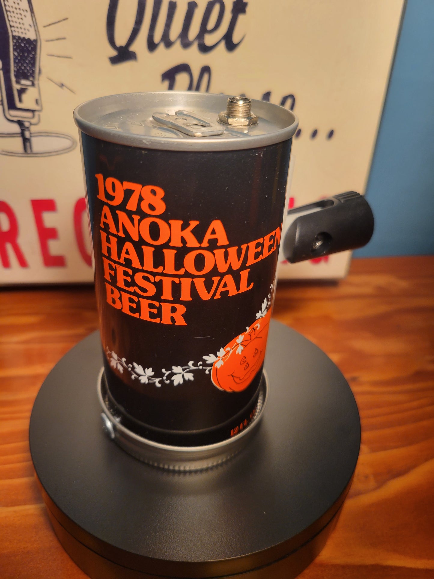 Lo Fi Beer Can Microphone - 1978 Minnesota Halloween Festival, Pumpkin