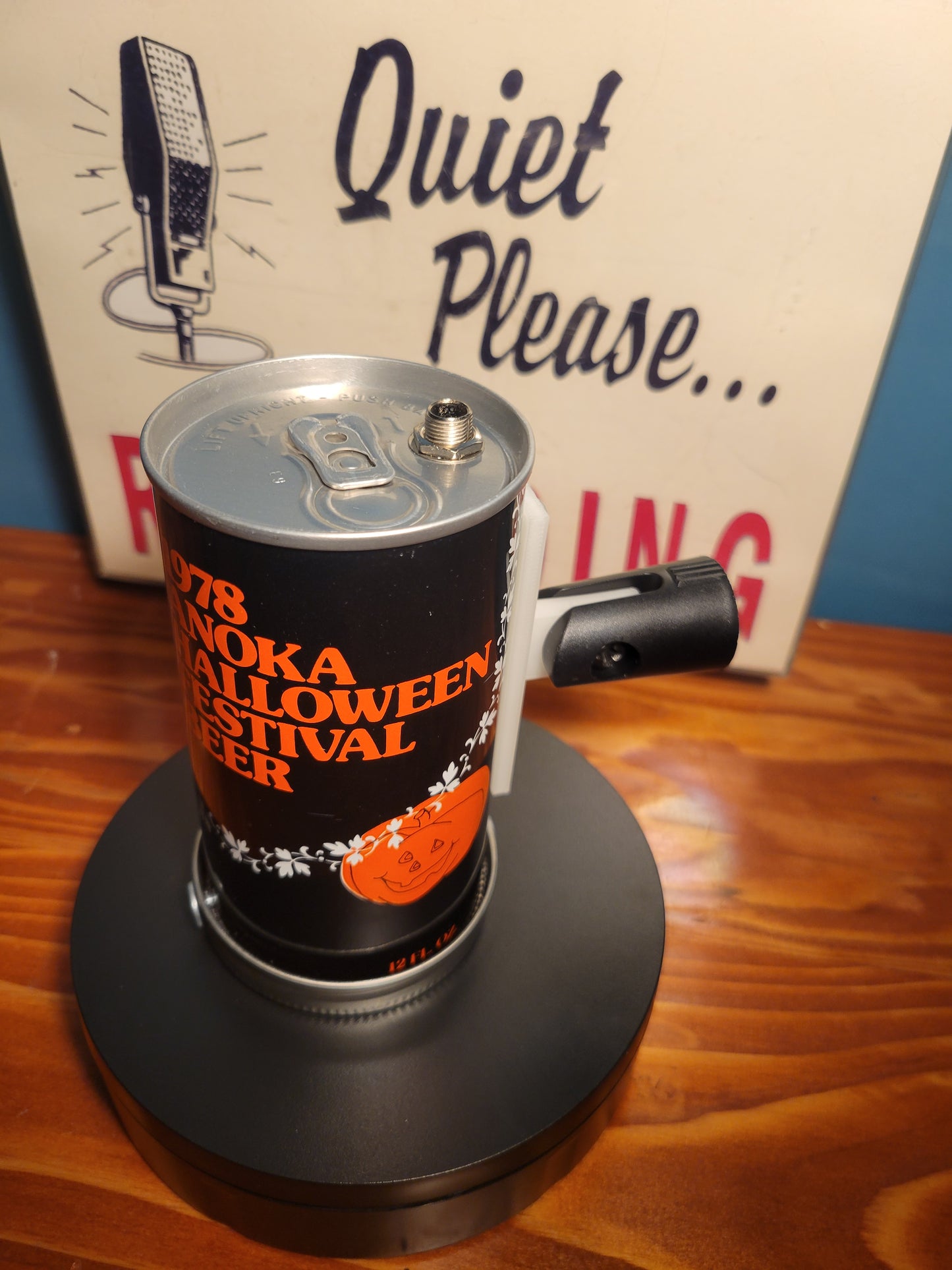 Lo Fi Beer Can Microphone - 1978 Minnesota Halloween Festival, Pumpkin