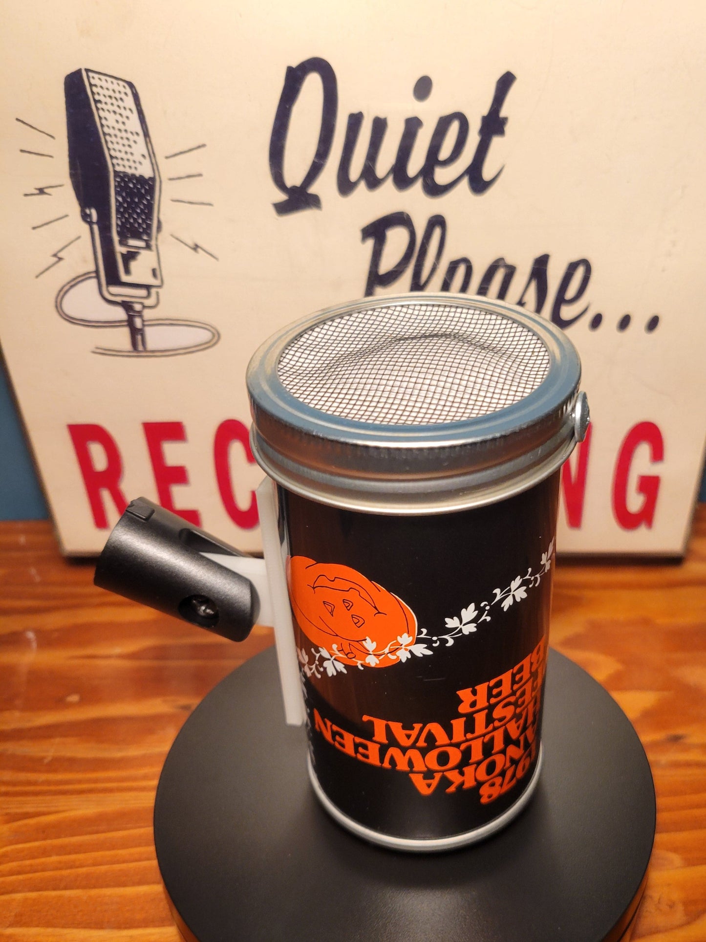 Lo Fi Beer Can Microphone - 1978 Minnesota Halloween Festival, Pumpkin