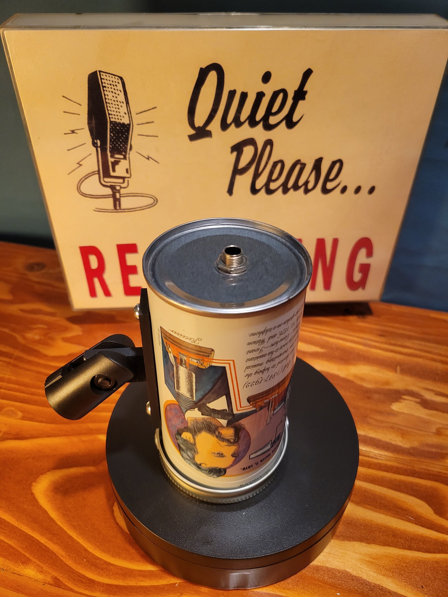Lo Fi Soda Can Microphone - Graf's Grape, Alexander Graham Bell