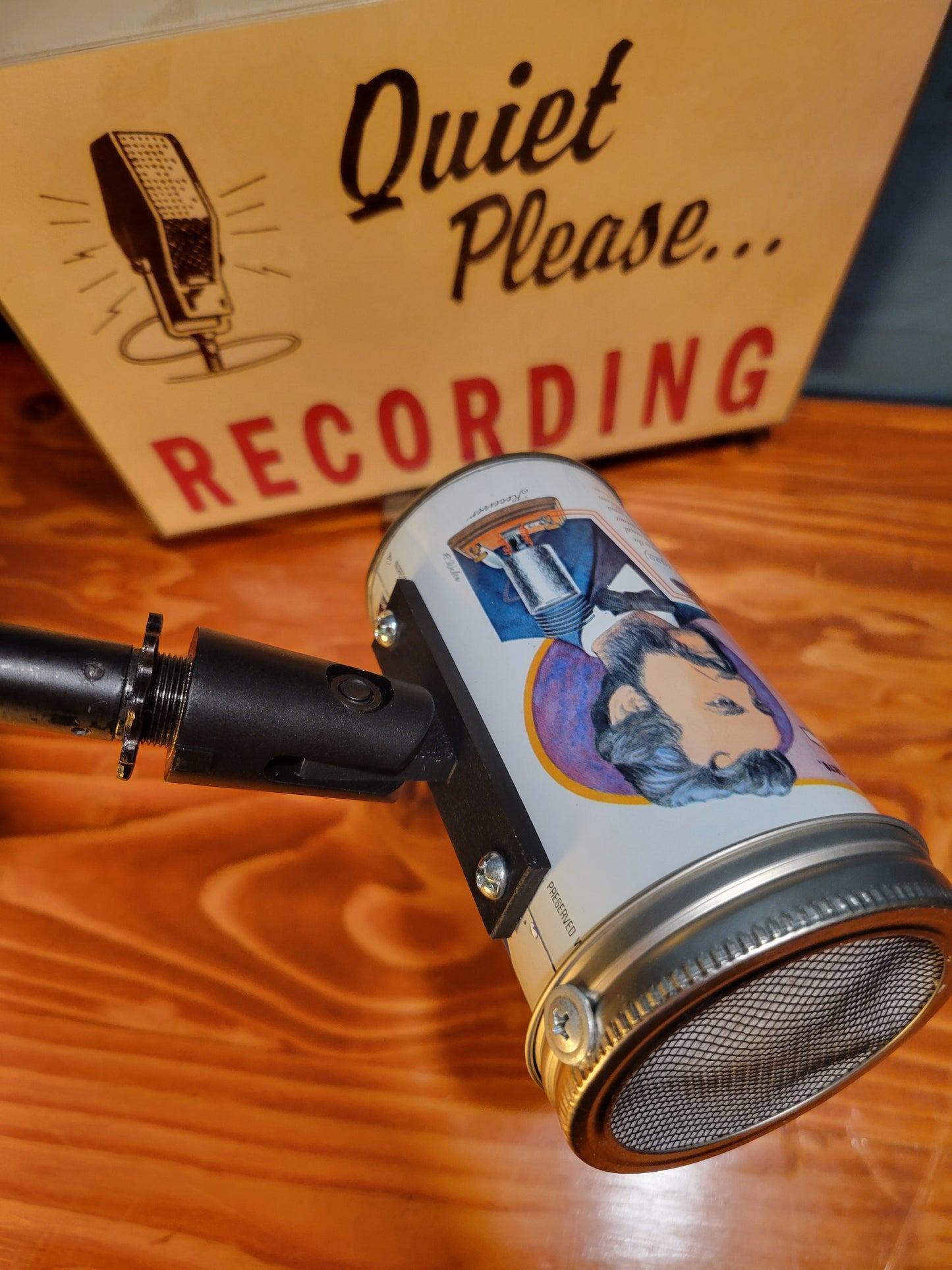 Lo Fi Soda Can Microphone - Graf's Grape, Alexander Graham Bell