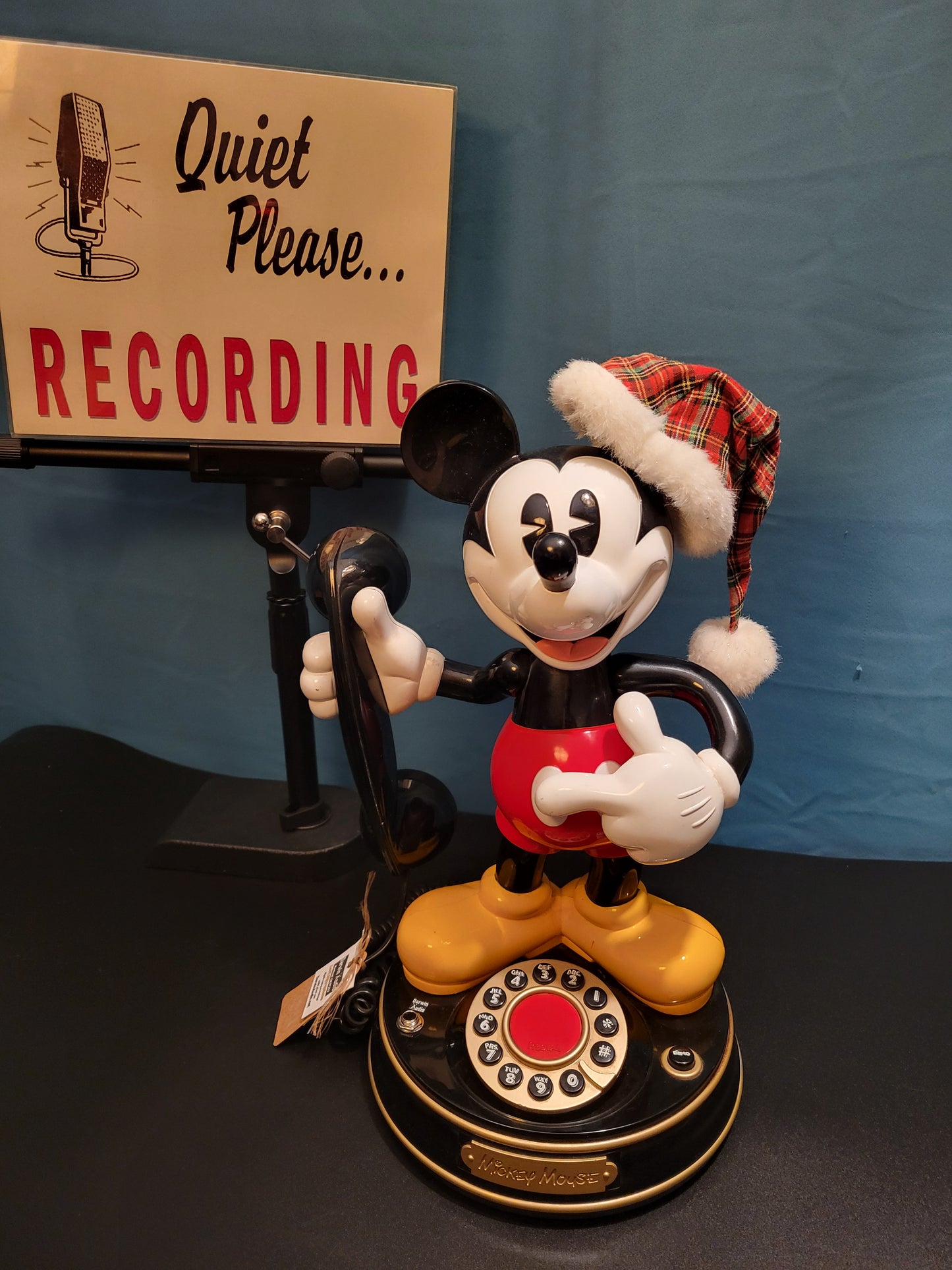 Telephone Microphone - Holiday Mickey Mouse