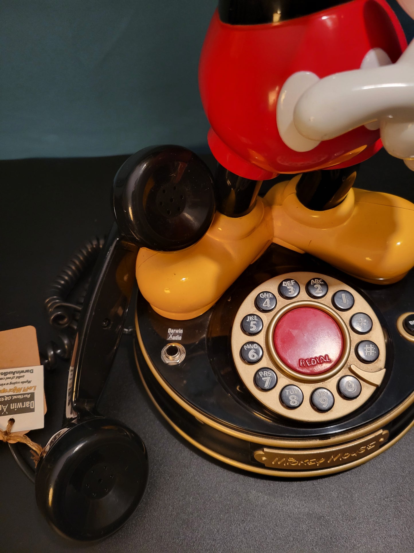 Telephone Microphone - Holiday Mickey Mouse