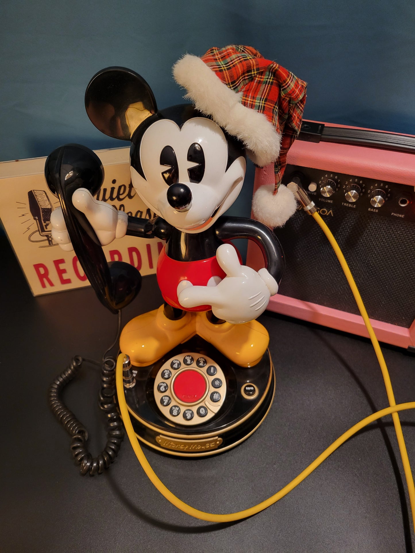 Telephone Microphone - Holiday Mickey Mouse