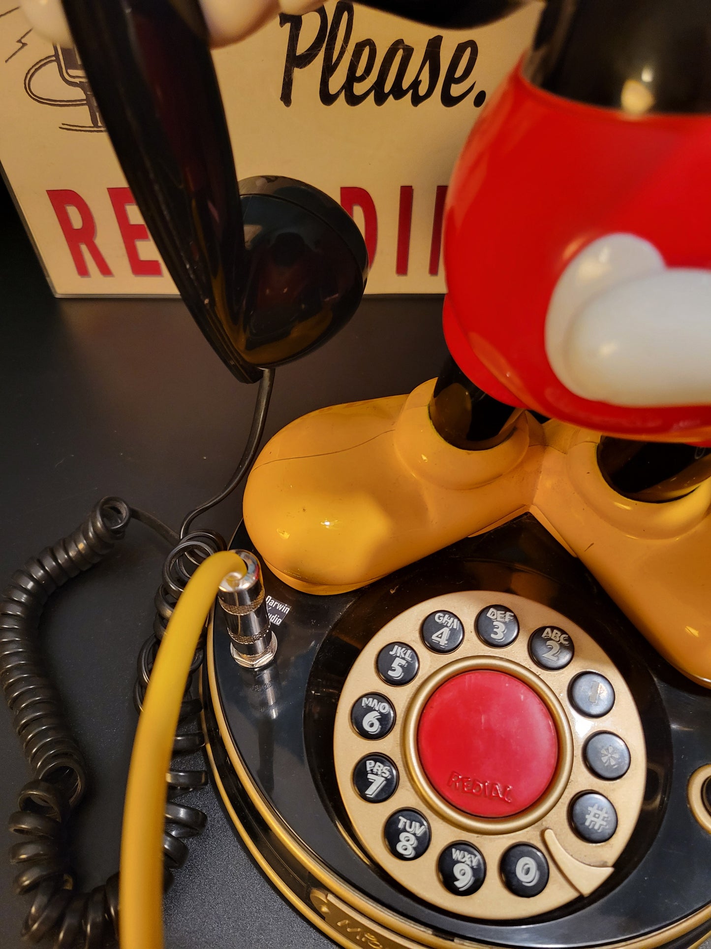 Telephone Microphone - Holiday Mickey Mouse