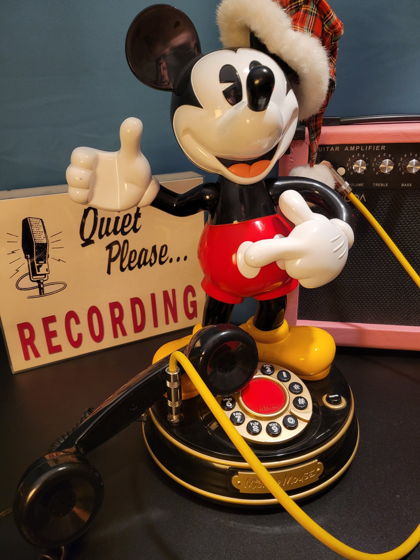 Telephone Microphone - Holiday Mickey Mouse