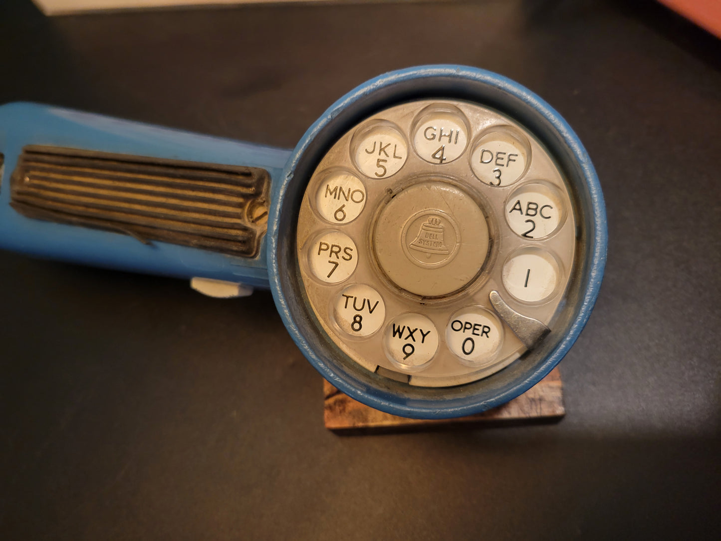 Telephone Microphone - 1970s Tan Tag Bell Electric Linesman