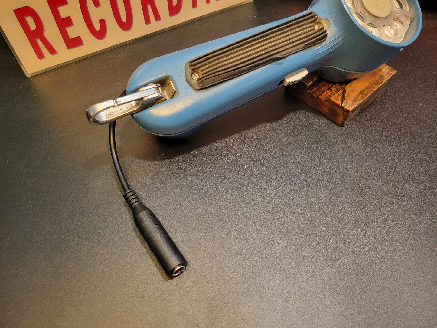 Telephone Microphone - 1970s Tan Tag Bell Electric Linesman