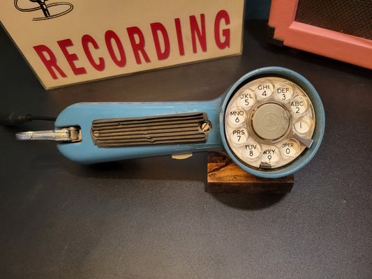 Telephone Microphone - 1970s Grey Tag Bell Electric Linesman