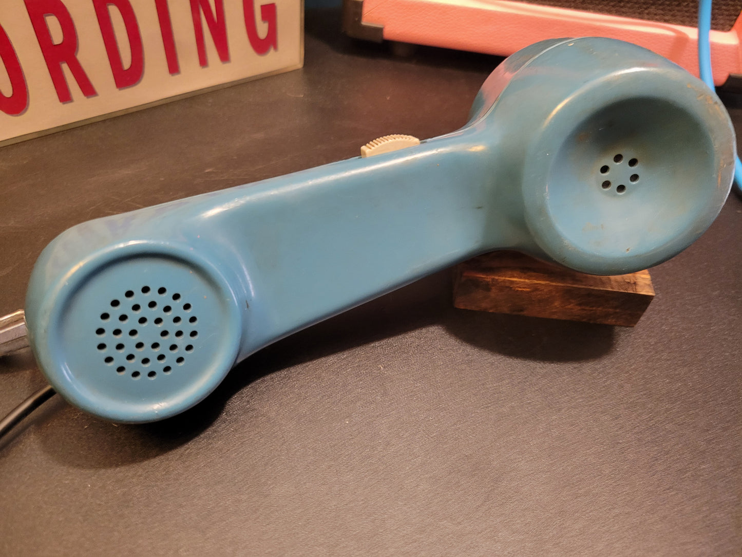 Telephone Microphone - 1970s Tan Tag Bell Electric Linesman