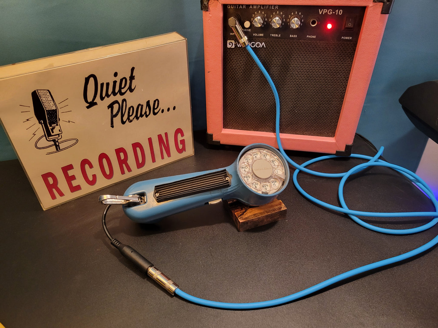 Telephone Microphone - 1970s Grey Tag Bell Electric Linesman