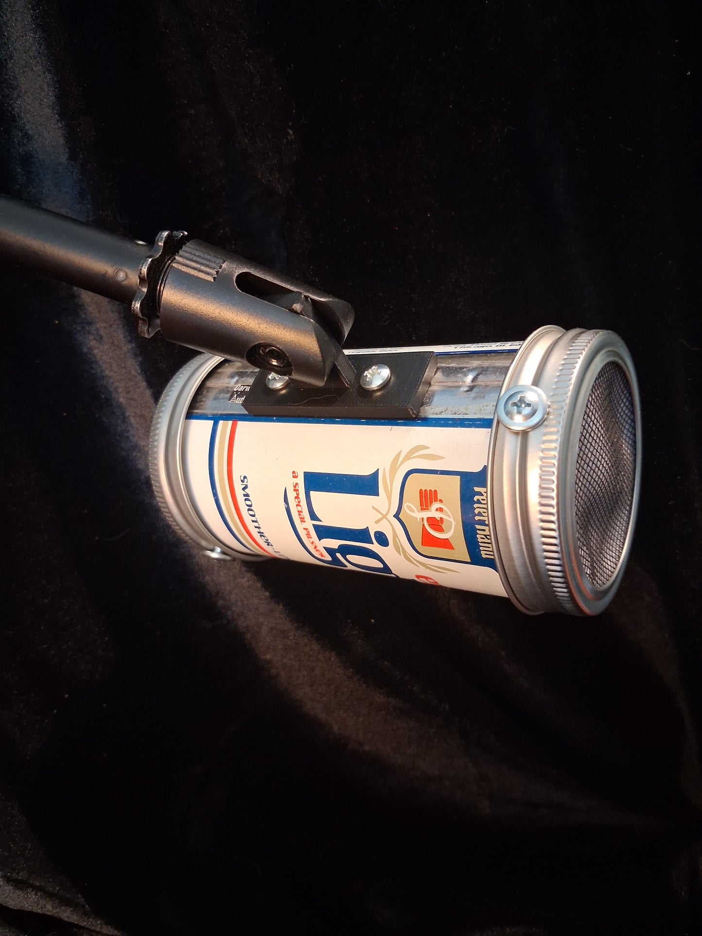 Lo Fi Beer Can Microphone - Chicago Peter Hand Light