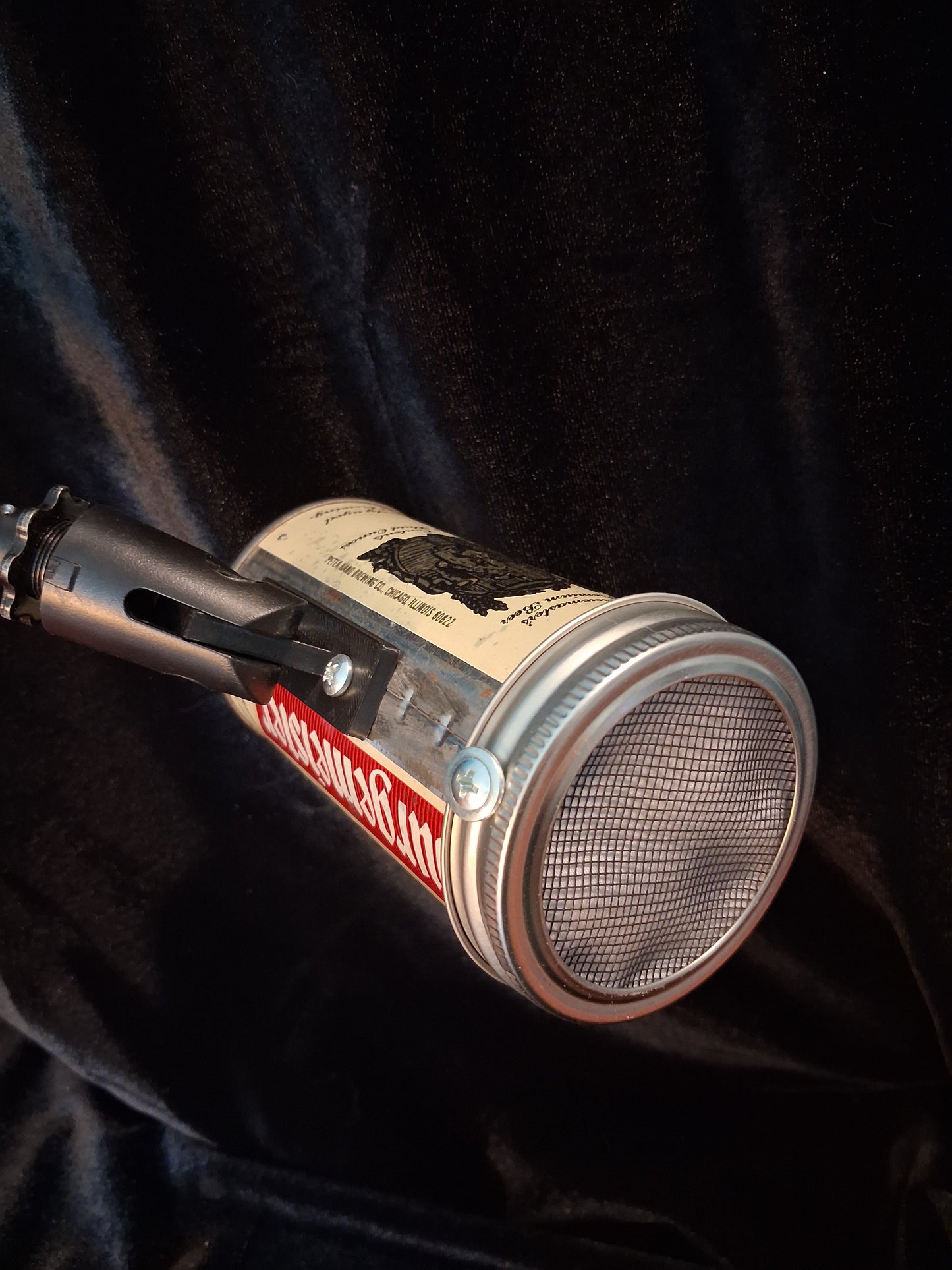 Lo Fi Beer Can Microphone - Chicago Burgermeister