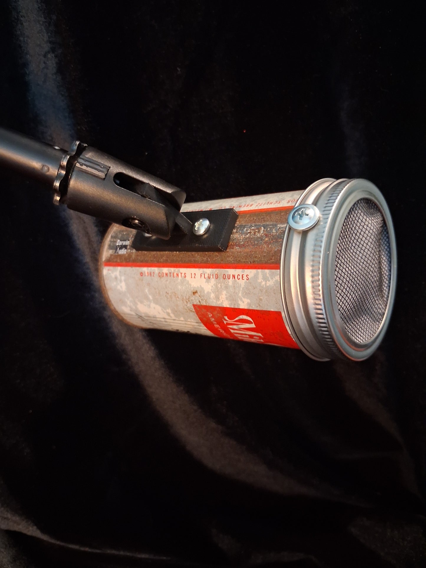 Lo Fi Beer Can Microphone - Old Milwaukee