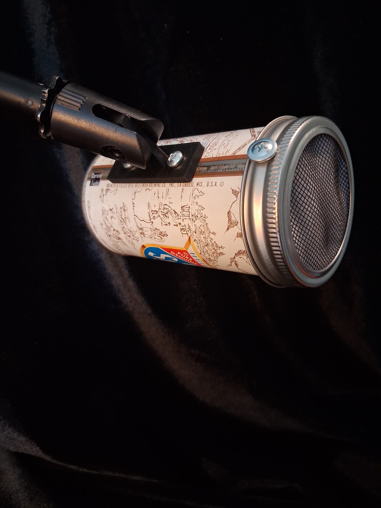 Lo Fi Beer Can Microphone - Heileman's Old Style