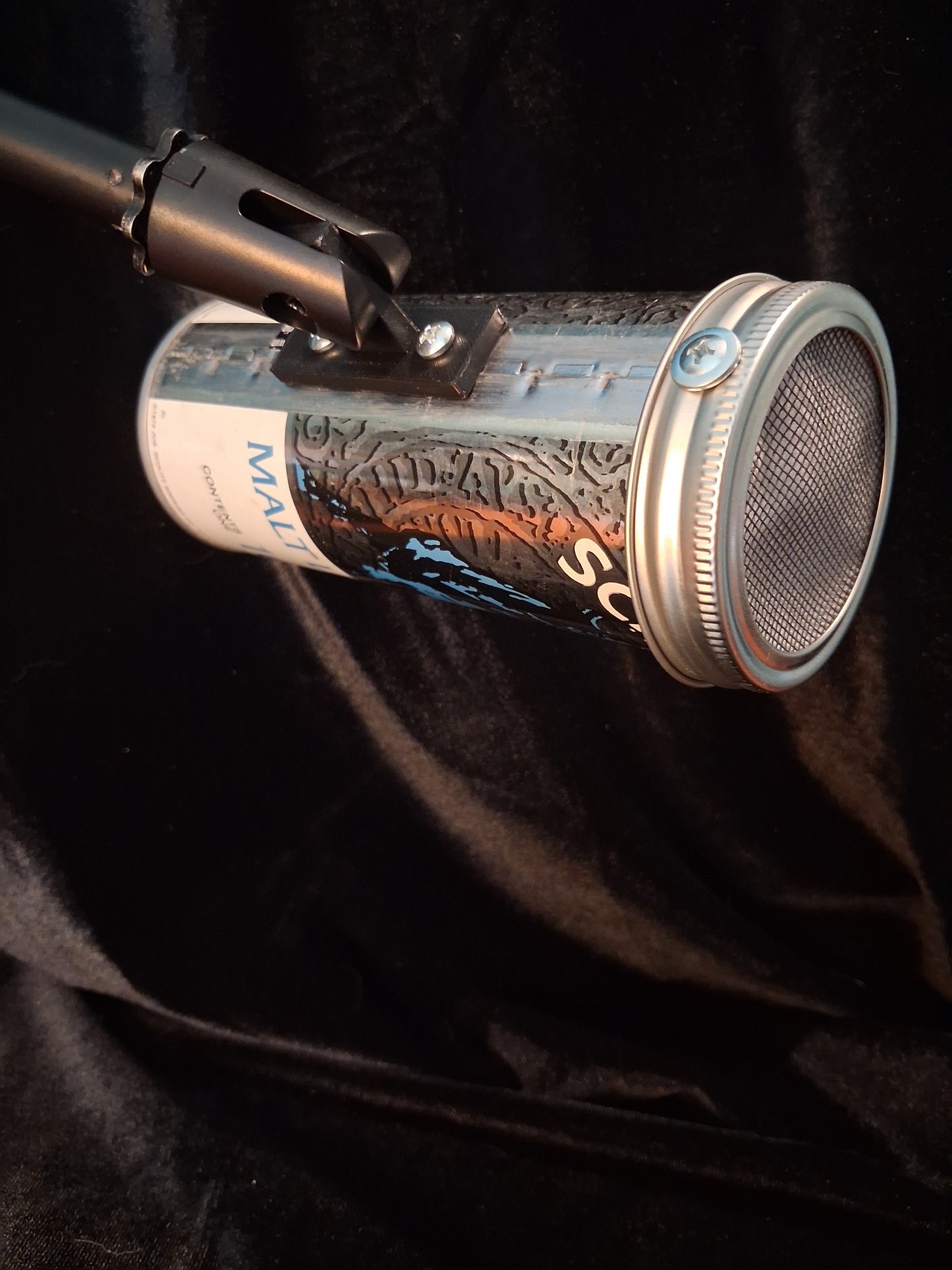 Lo Fi Beer Can Microphone - Blue Bull Tallboy Schlitz
