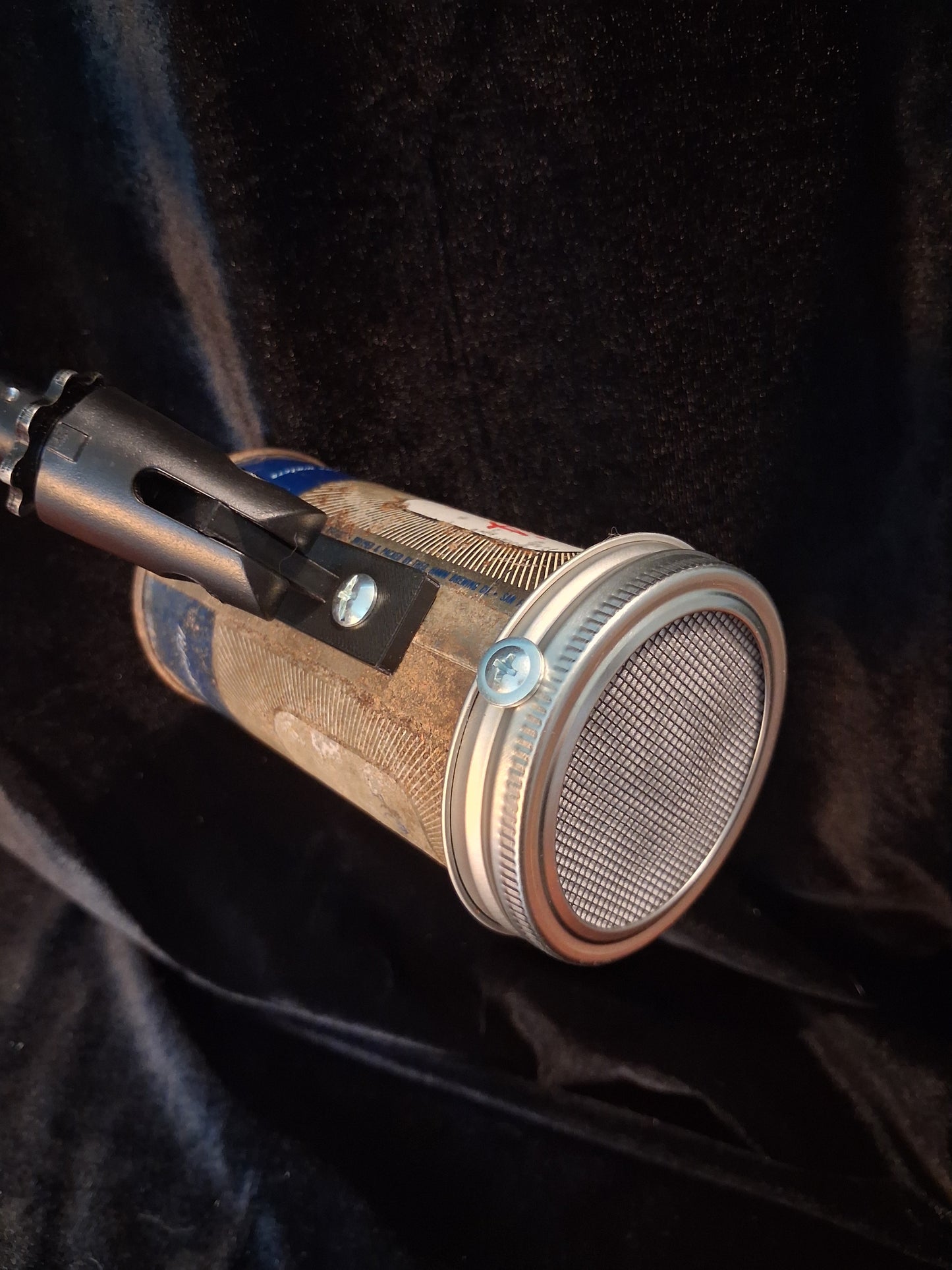 Lo Fi Beer Can Microphone - Rusty Gold Hamm's