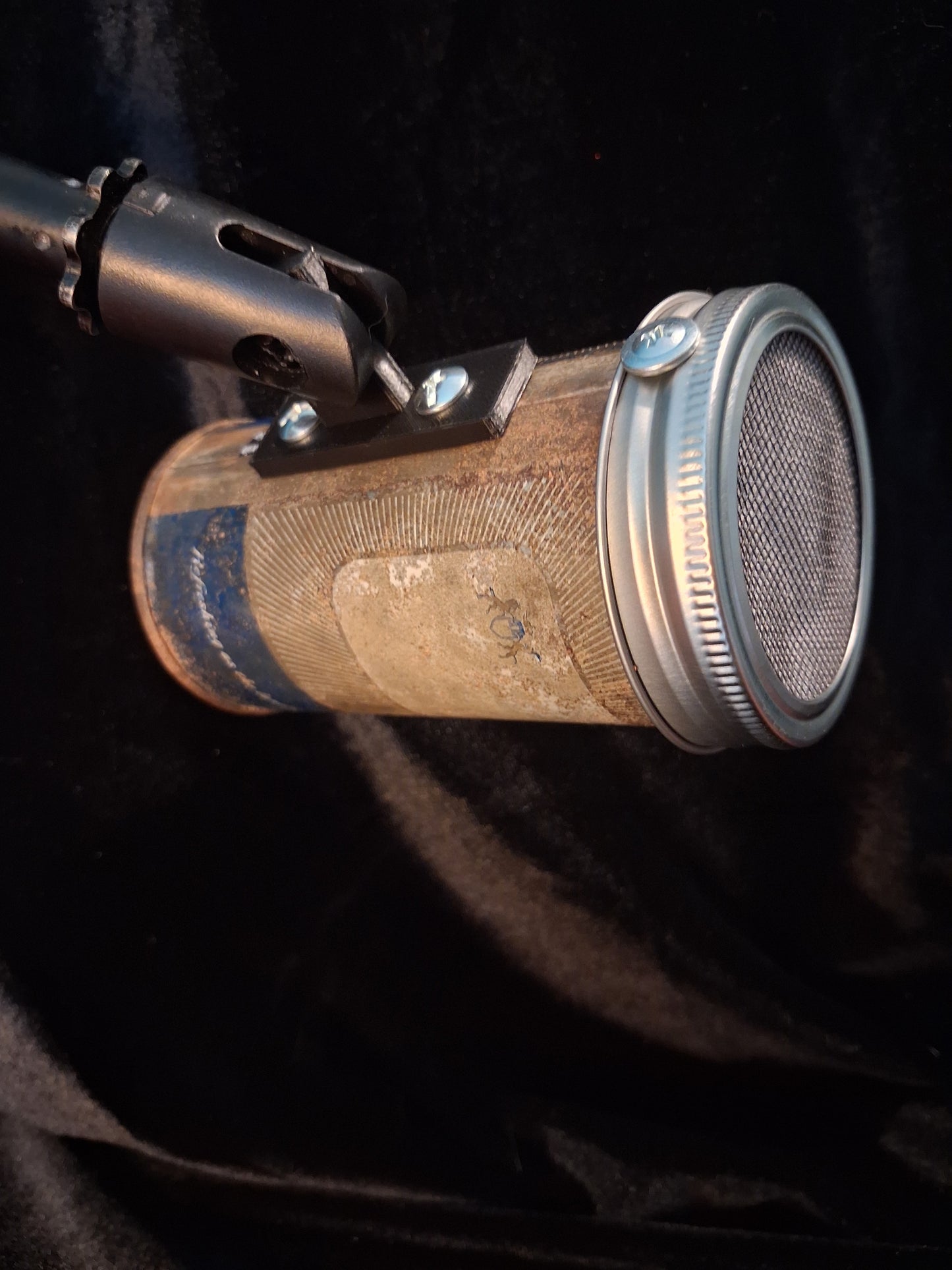 Lo Fi Beer Can Microphone - Rusty Gold Hamm's