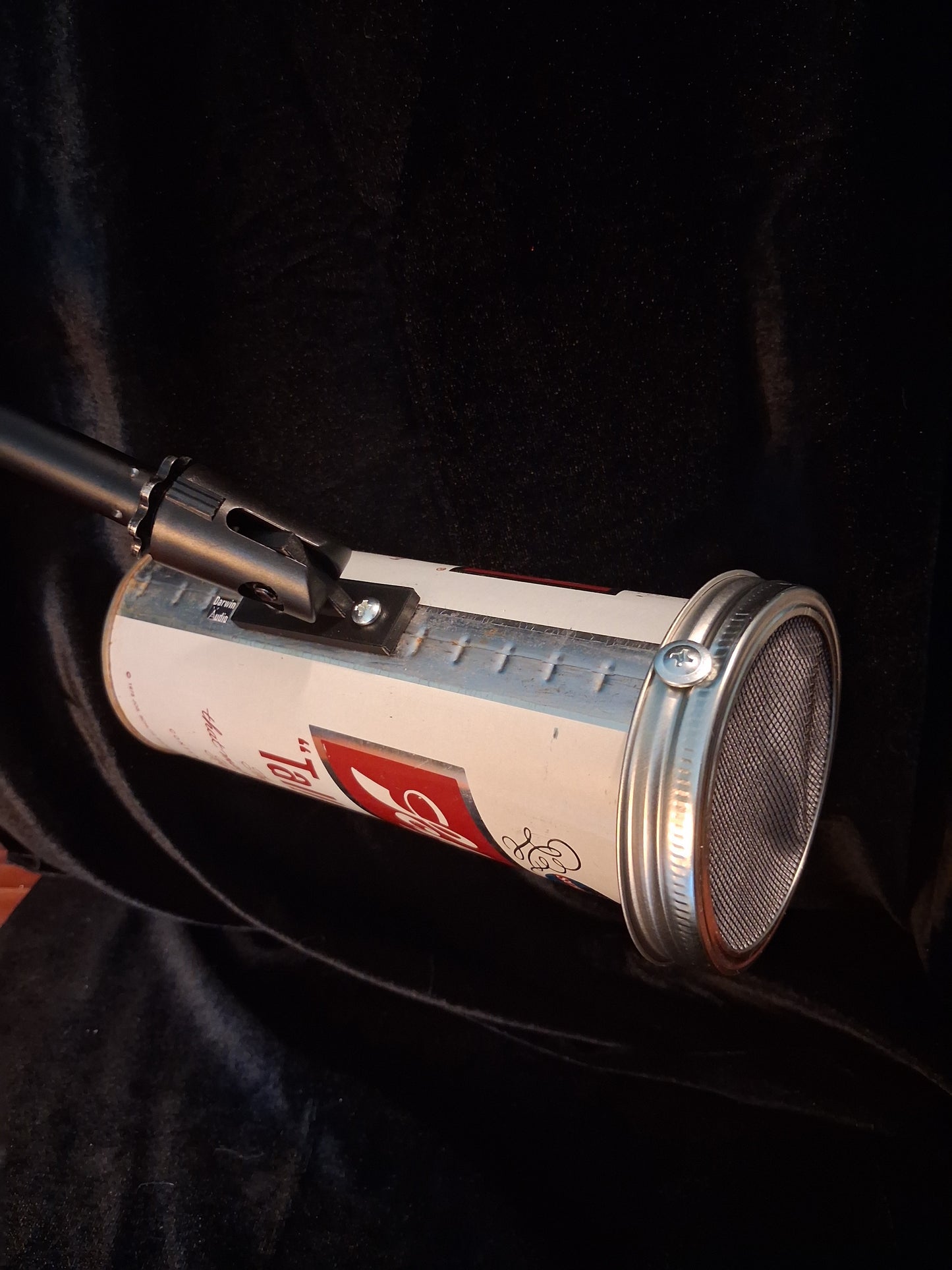 Lo Fi Beer Can Microphone - 3/4 Quart Tallboy Schlitz