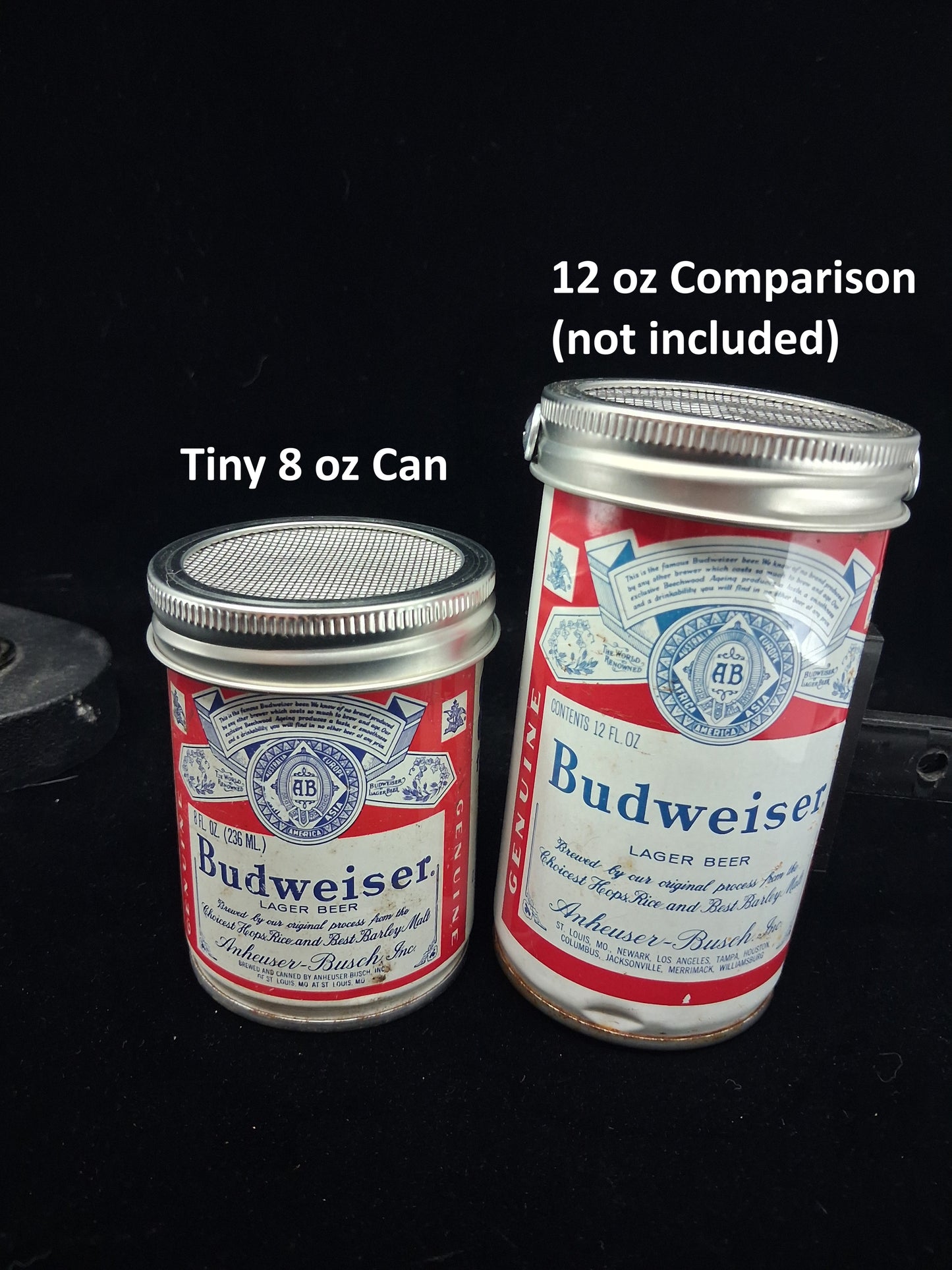 Lo Fi Beer Can Microphone - Tiny 8 oz Budweiser