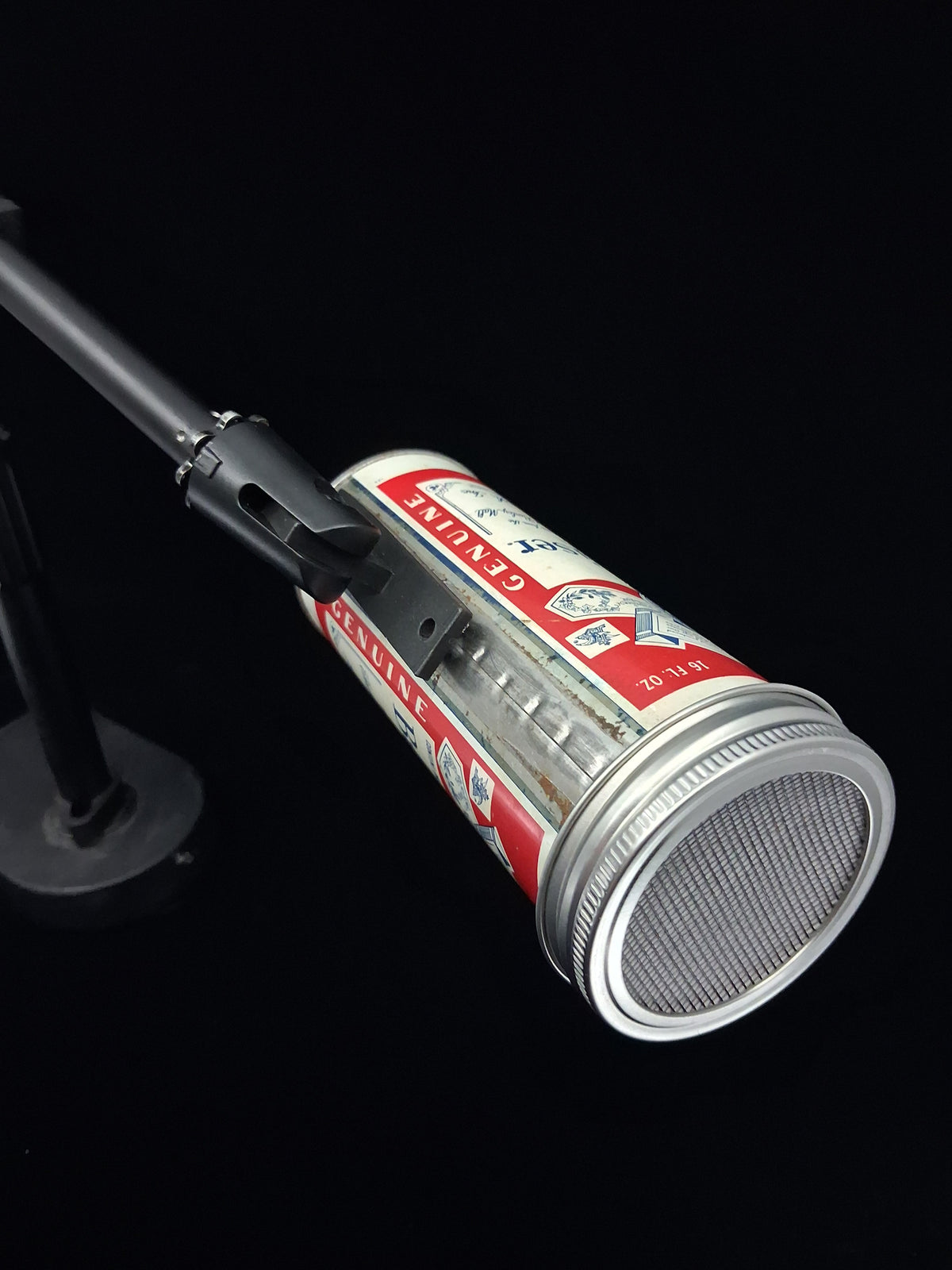 Lo Fi Beer Can Microphone - 16 oz Tallboy Budweiser