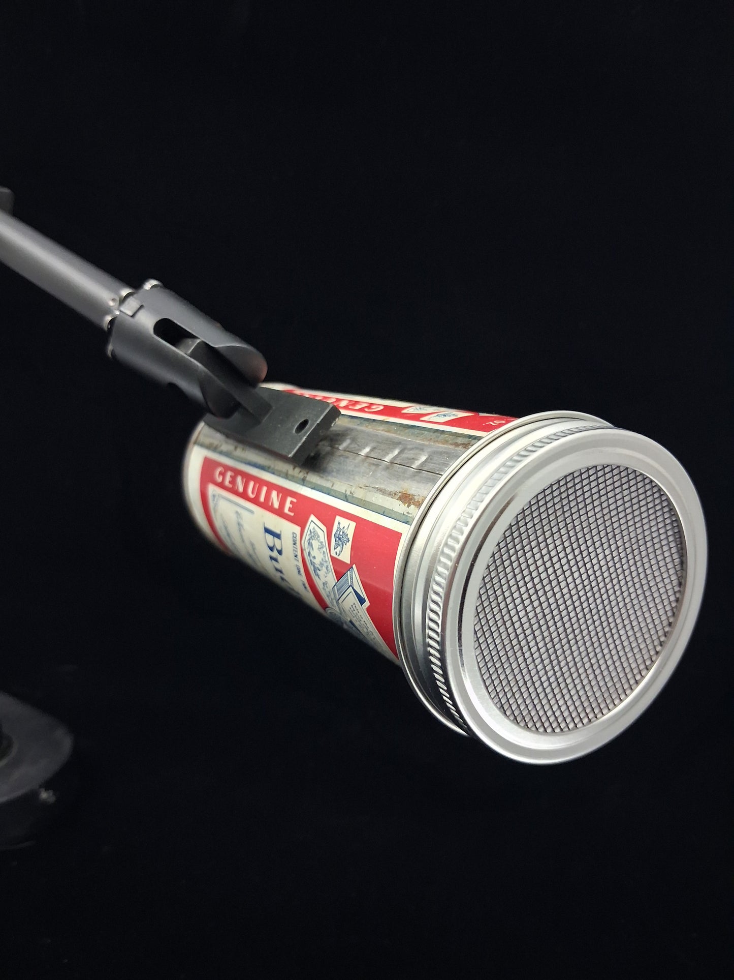 Lo Fi Beer Can Microphone - 16 oz Tallboy Budweiser