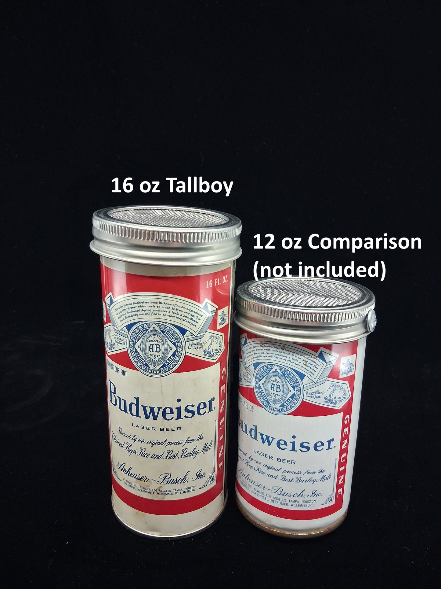 Lo Fi Beer Can Microphone - 16 oz Tallboy Budweiser