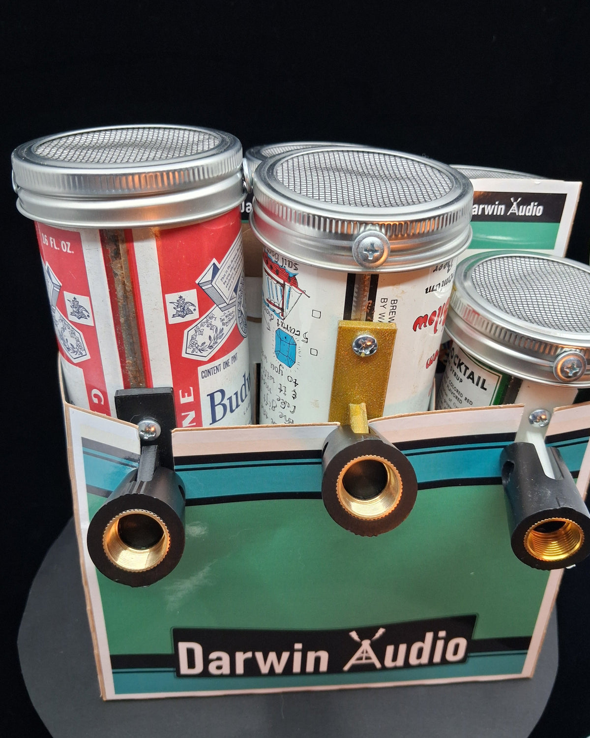 Lo Fi Beer and Soda Can Microphones - Six Pack #1 of 6