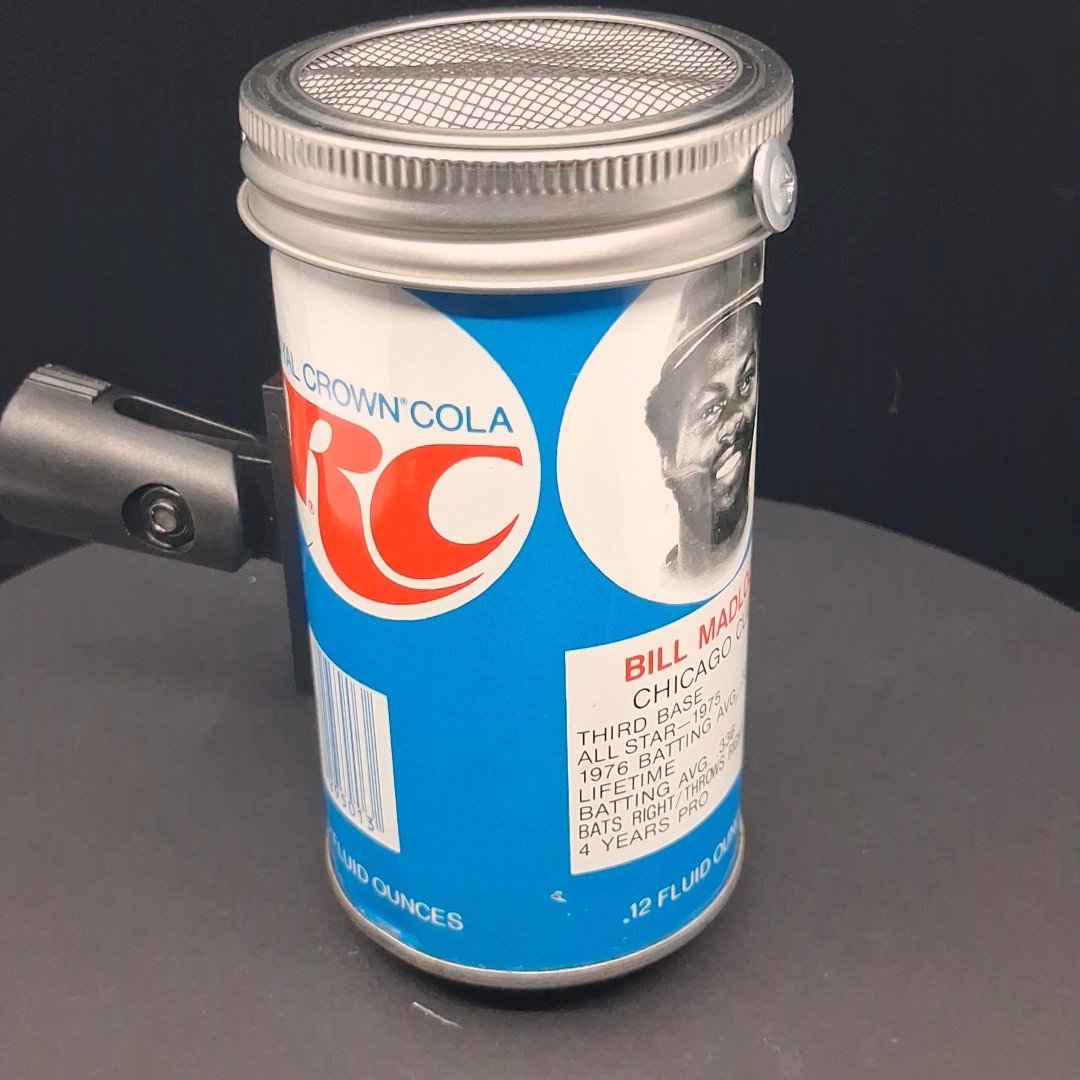 Lo Fi Soda Can Microphone - 1977 RC Cola BM Chicago Cubs