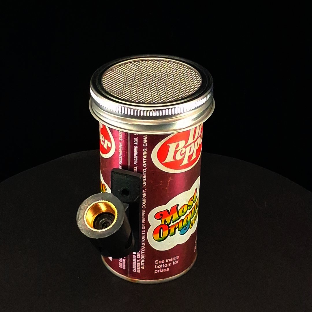 Lo Fi Soda Can Microphone - English and French Dr. Pepper