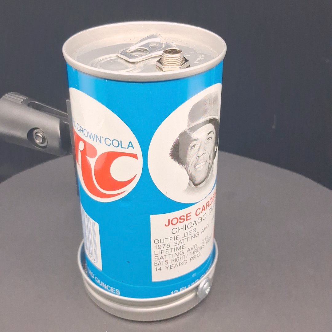 Lo Fi Soda Can Microphone - 1977 RC Cola JC Chicago Cubs