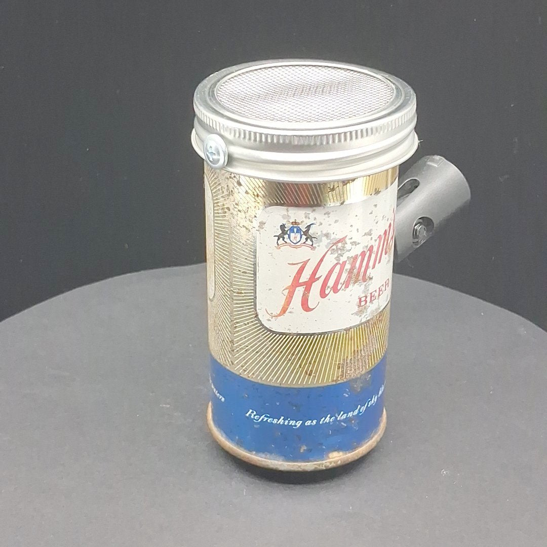 Lo Fi Beer Can Microphone - Rusty Gold Hamm's