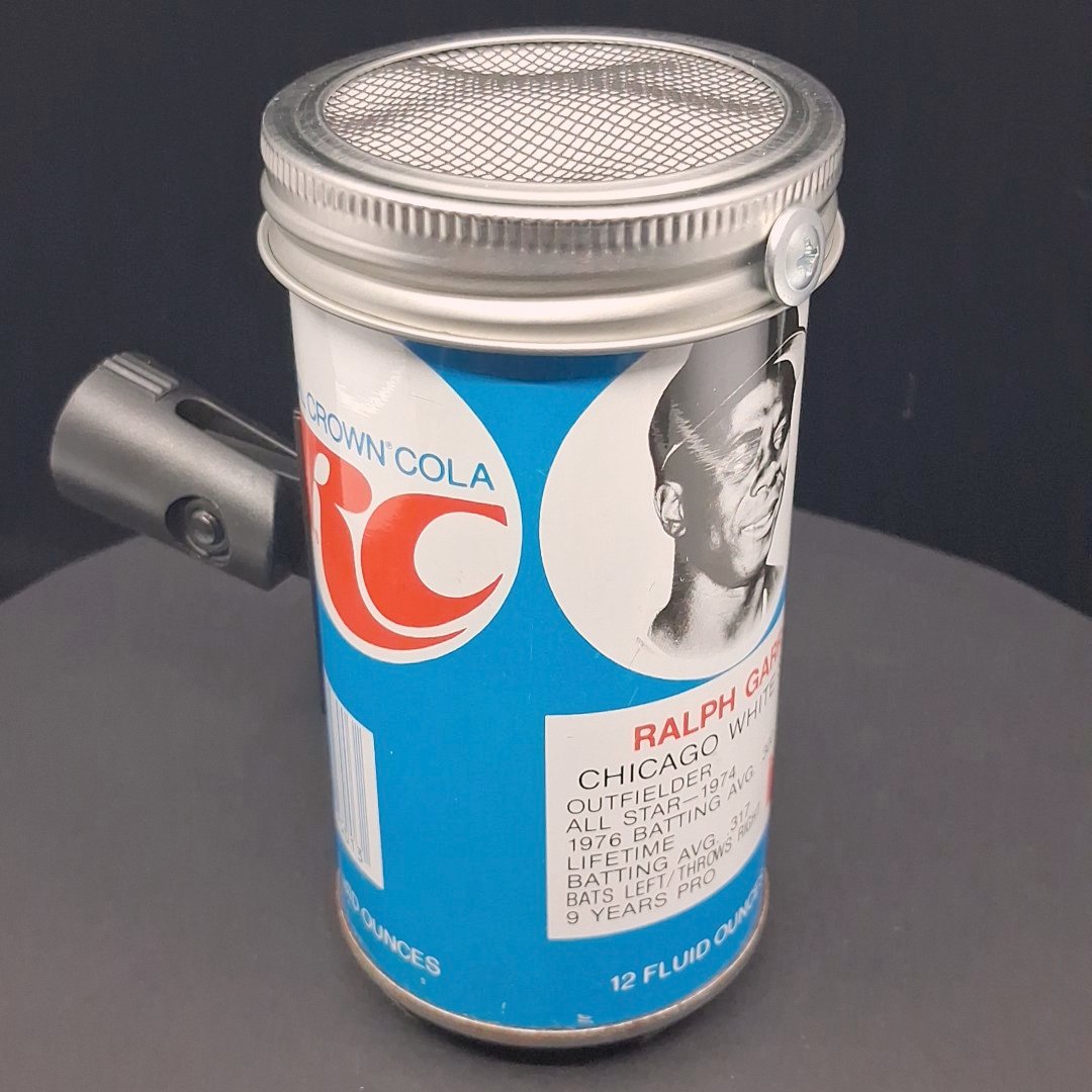 Lo Fi Soda Can Microphone - 1977 RG Cola JC Chicago White Sox