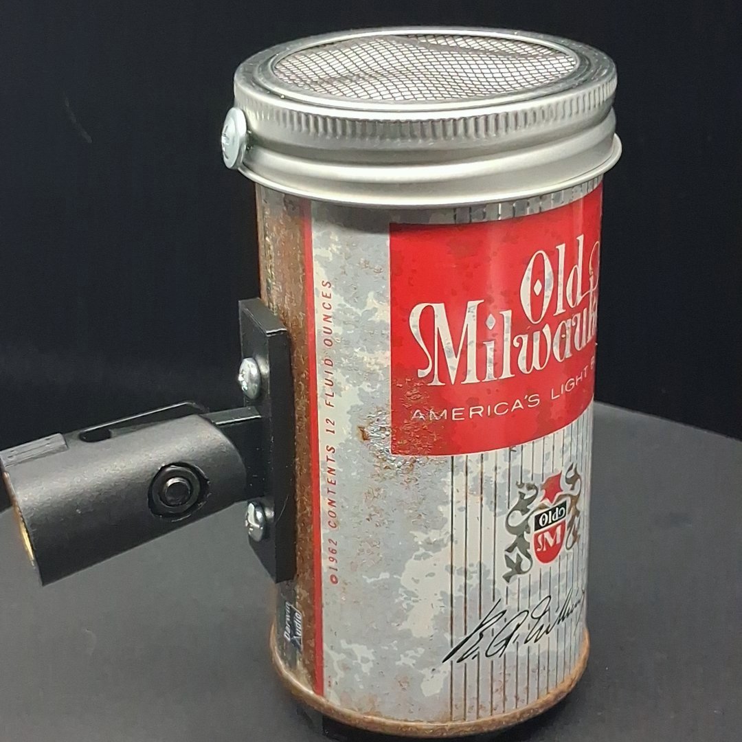 Lo Fi Beer Can Microphone - Old Milwaukee