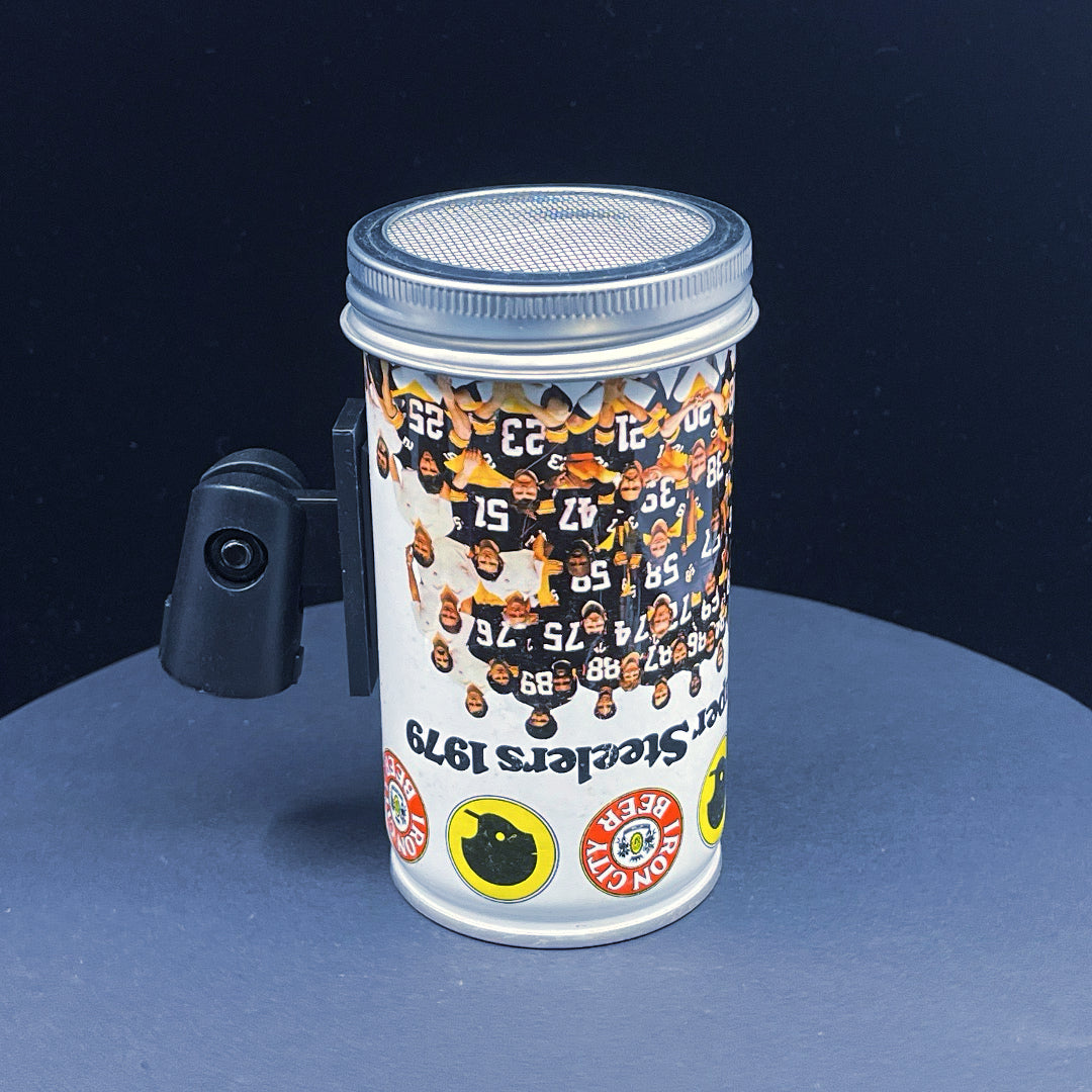 Lo Fi Beer Can Microphone - 1979 Pittsburgh Super Steelers